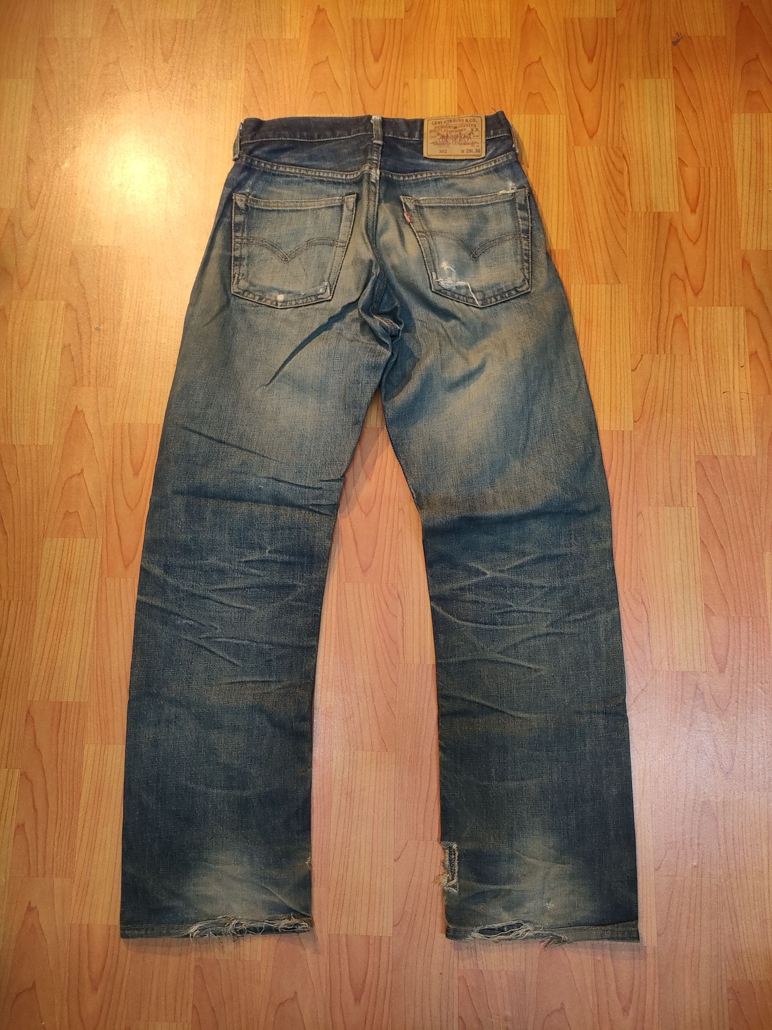 Levi's Vintage Clothing Distressed Levi's 502 Selvedge Jeans Size US 29 - 5 Thumbnail