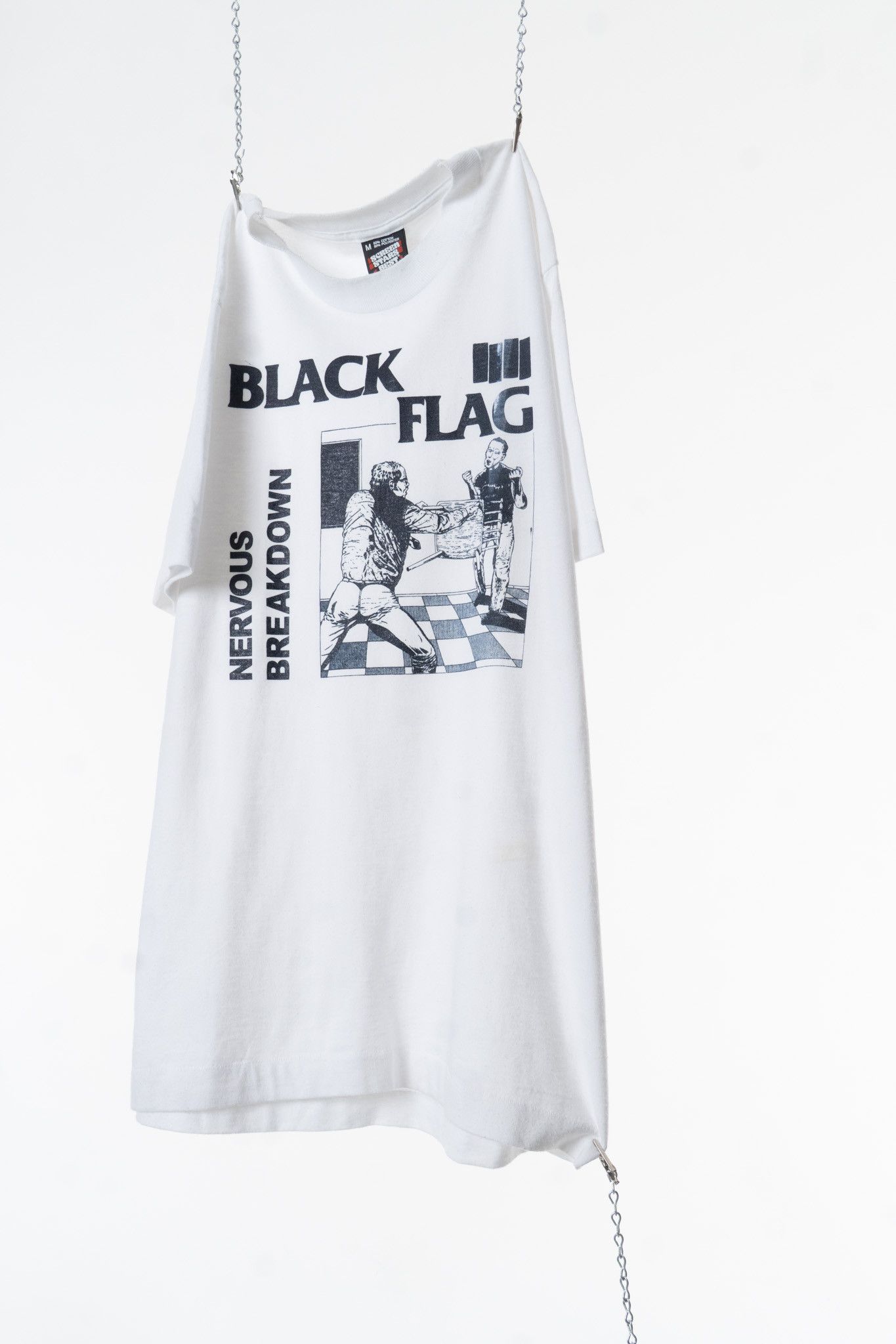 Vintage VINTAGE 1980s BLACK FLAG ‘NERVOUS BREAKDOWN’ T-SHIRT Size US M / EU 48-50 / 2 - 4 Thumbnail