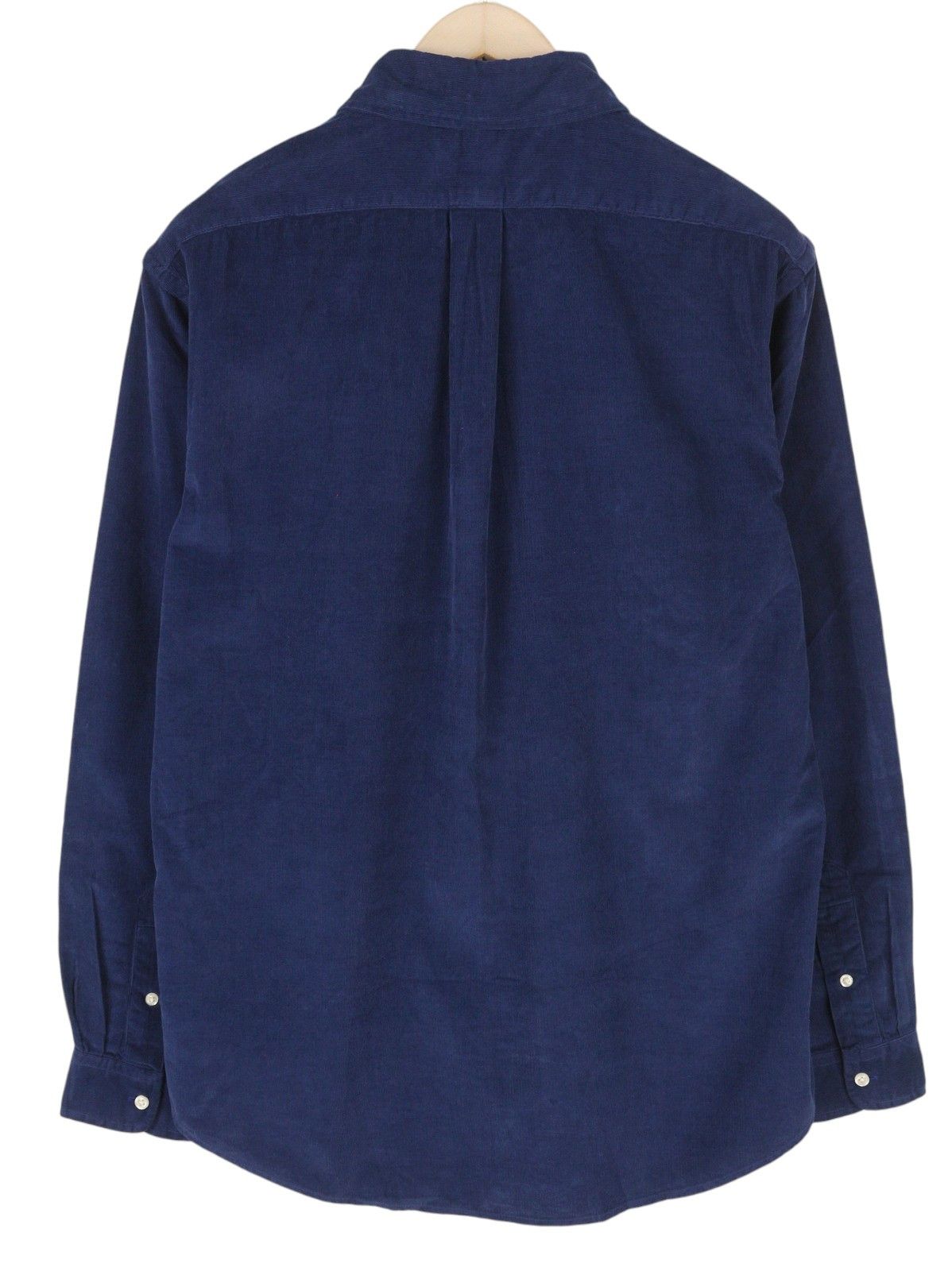 Ralph Lauren L Blue Corduroy Fit Button Down Neck Logo 86989 Size US L / EU 52-54 / 3 - 2 Thumbnail
