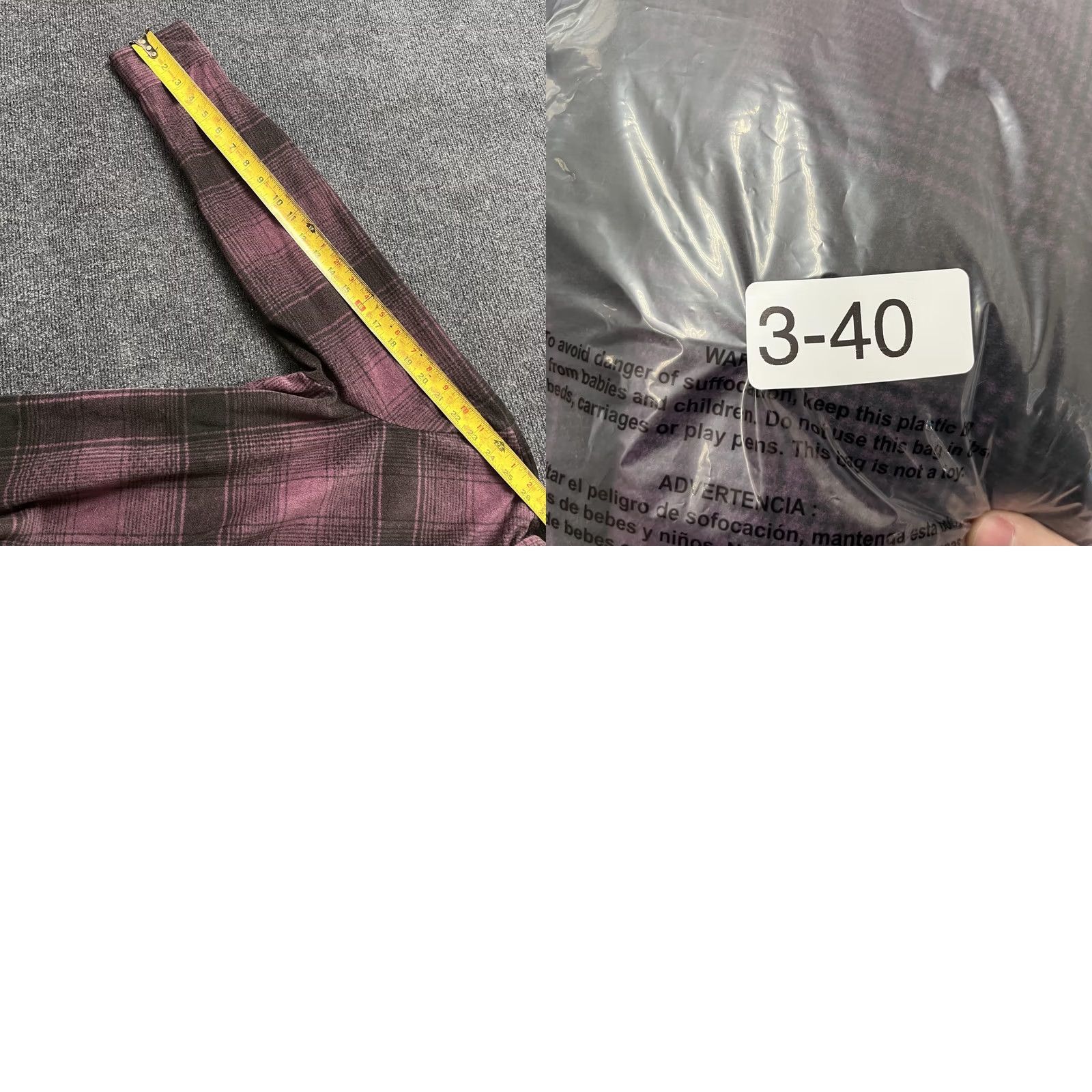 Wrangler Wrangler Shirt Womens XL Purple Black Plaid Fleece Button Up Long Sleeve Top Size XL / US 12-14 / IT 48-50 - 8 Thumbnail