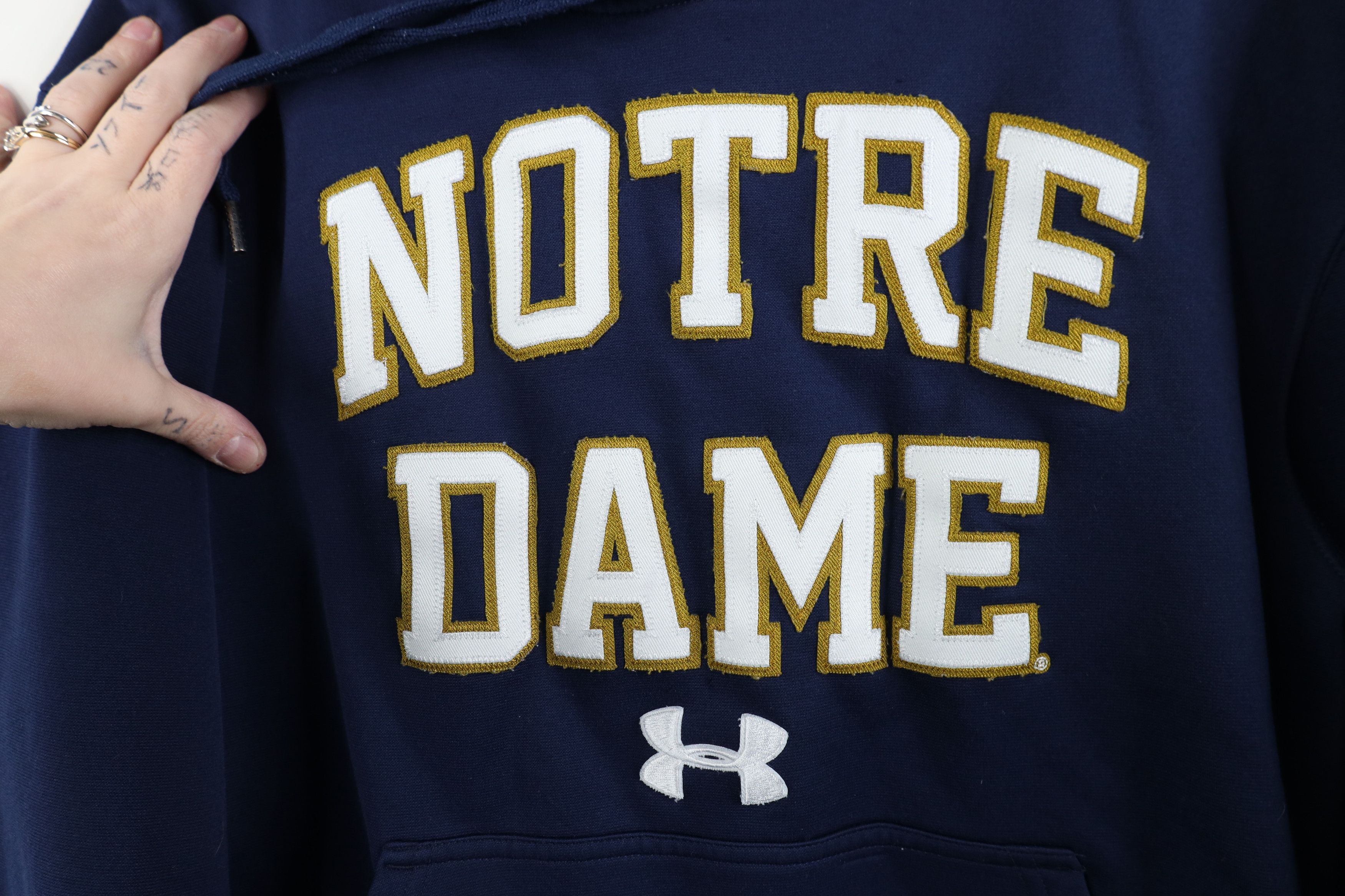Under Armour Under Armour Notre Dame University Hoodie Sweatshirt Blue Size US S / EU 44-46 / 1 - 4 Thumbnail