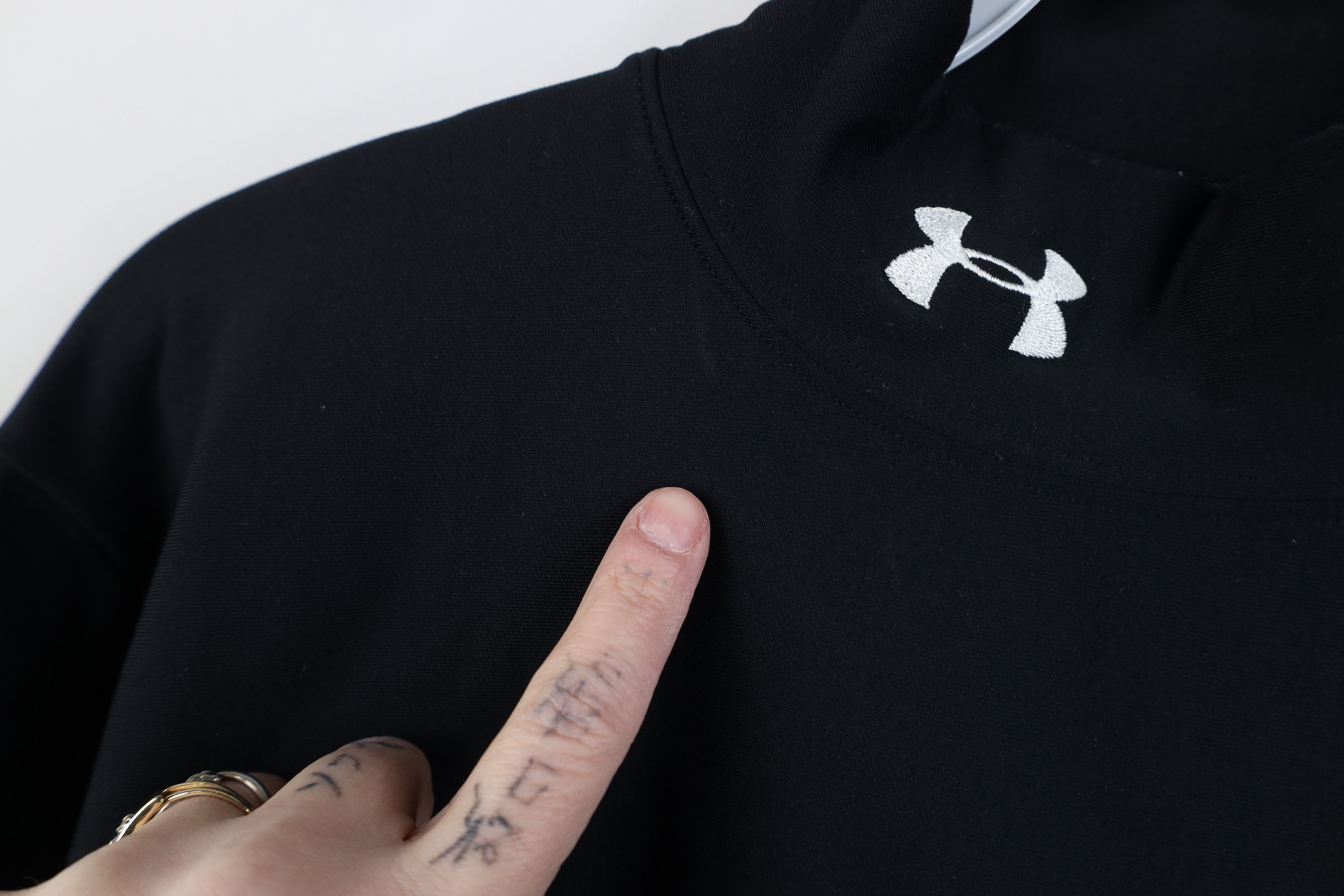 Under Armour Vintage Under Armour Compression Mock Neck T-Shirt Black Size US L / EU 52-54 / 3 - 5 Thumbnail