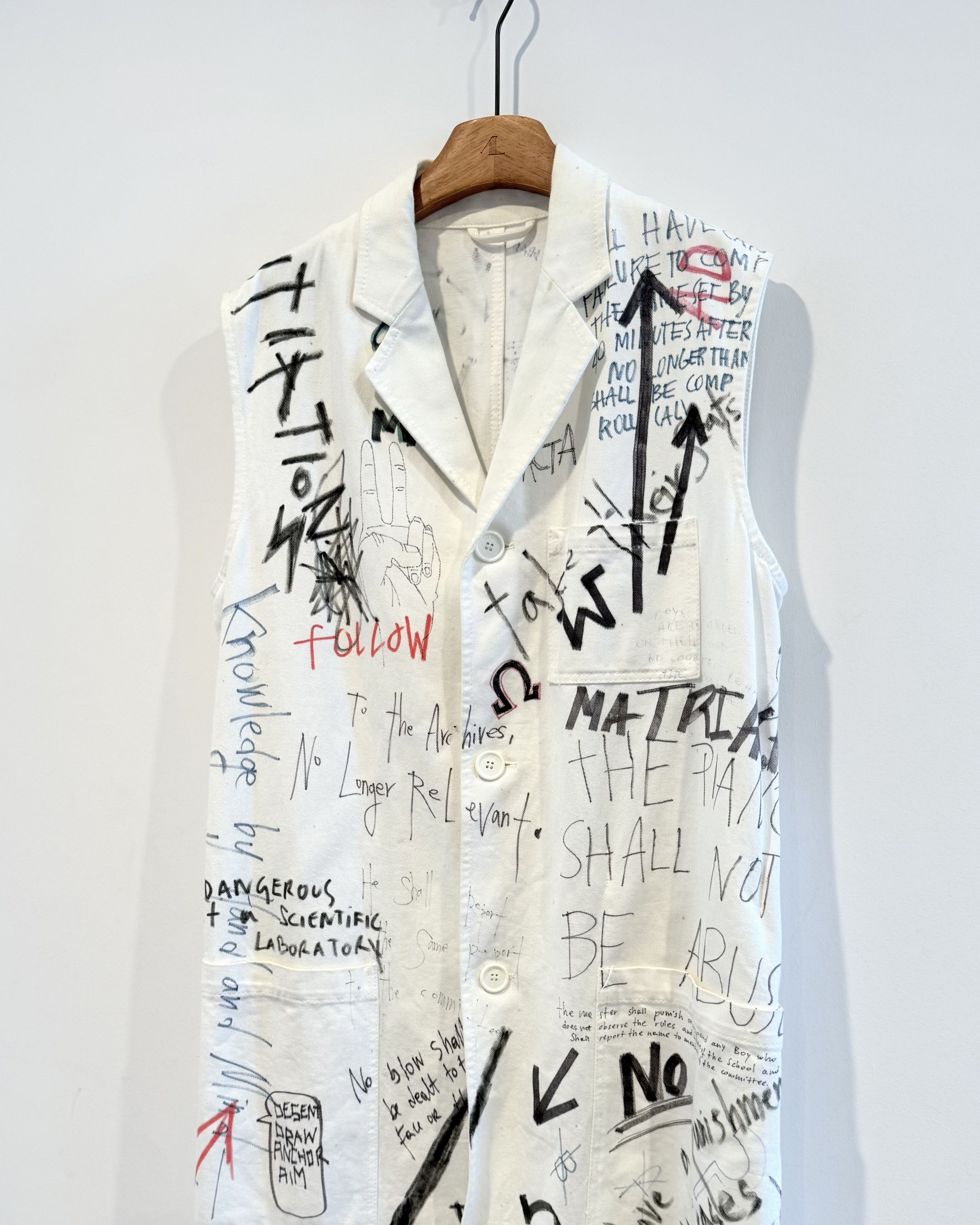 Raf Simons Raf simons Aw2015 piant sleeveless Lab coat Tank Top Size US M / EU 48-50 / 2 - 2 Thumbnail