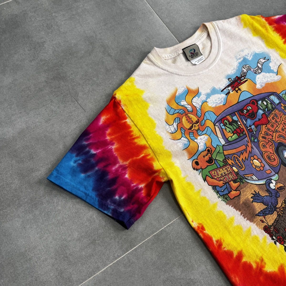 Liquid Blue Vintage 1994 Grateful Dead Summer Tour Bus Tie Dye Shirt Size US S / EU 44-46 / 1 - 2 Thumbnail