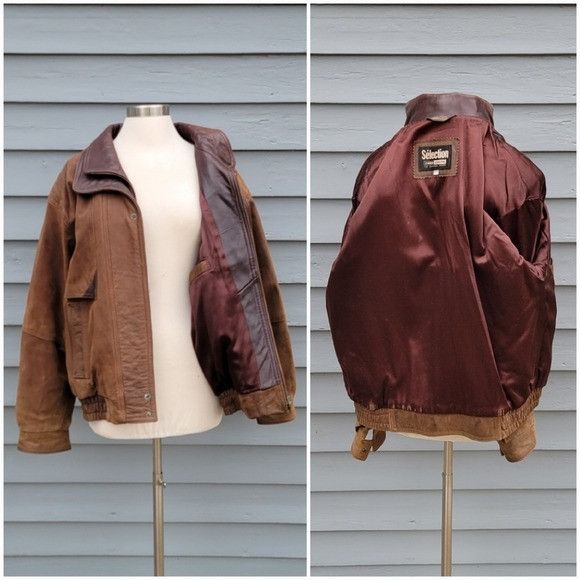 Vintage Vintage 90s y2k Tan Brown Nubuck Suede Leather Aviator Fligh Size US M / EU 48-50 / 2 - 4 Thumbnail