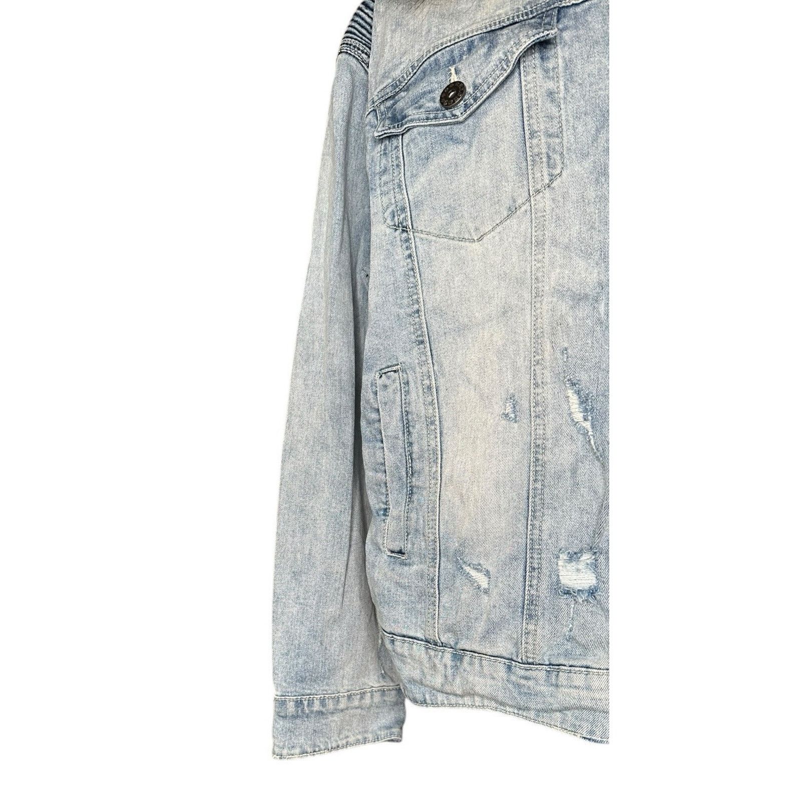 Other Kloud9 Jean Jacket Detachable Fur Collar Distressed 2XL Size US XXL / EU 58 / 5 - 4 Thumbnail