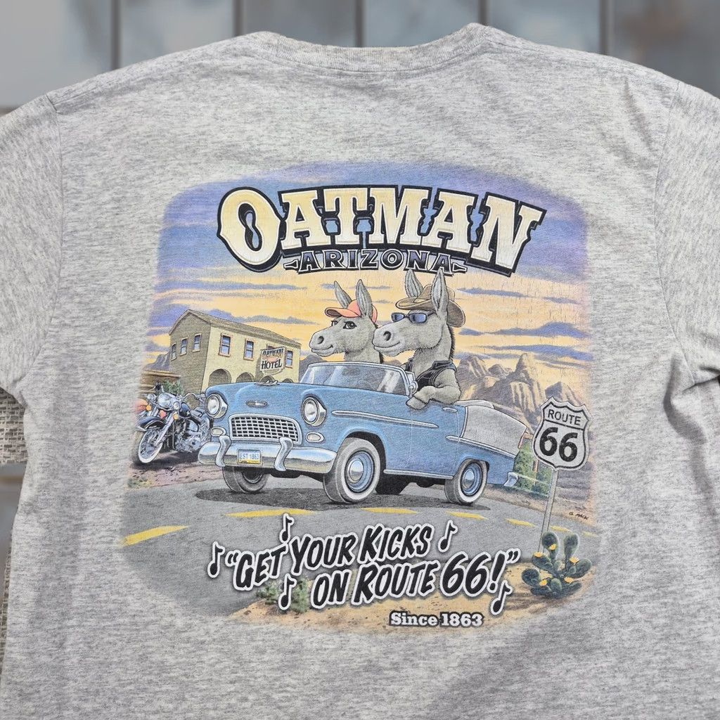 Port & Company Port & Company Shirt Mens Large Gray Route 66 Graphic Tee Size US L / EU 52-54 / 3 - 1 Thumbnail