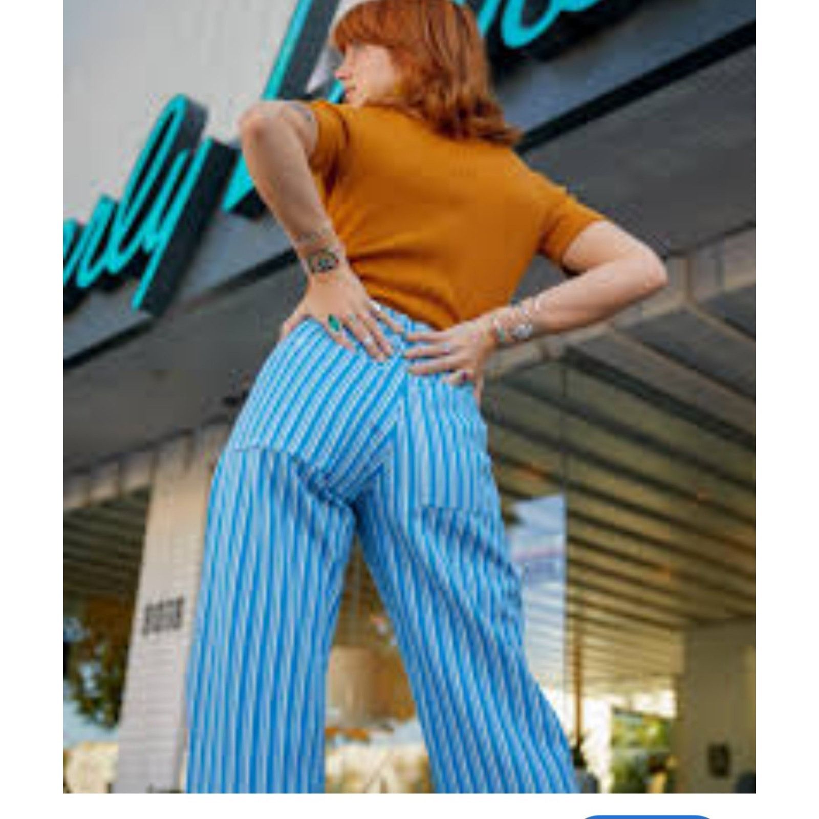 Big Bud Press Big Bud Press Western Pants Made L.A. Striped Wide XXS Size 24" / US 00 / IT 34 - 2 Thumbnail