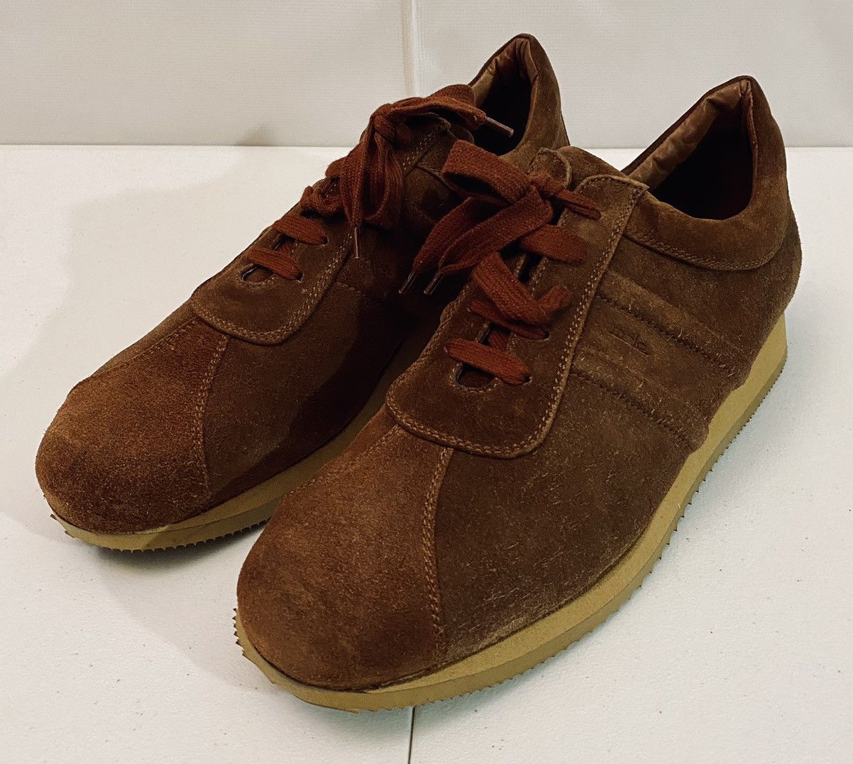 Malo Malo 🇮🇹 Brown French Calfskin Suede Voyager Sneakers 11 NEW Size US 11 / EU 44 - 1 Thumbnail