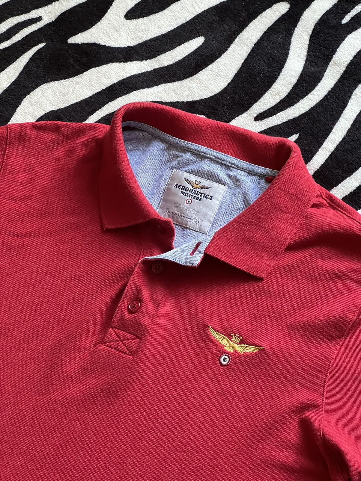 Aeronautica Militare Aeronautica Militare polo shirt burgundy mens Size US L / EU 52-54 / 3 - 4 Thumbnail