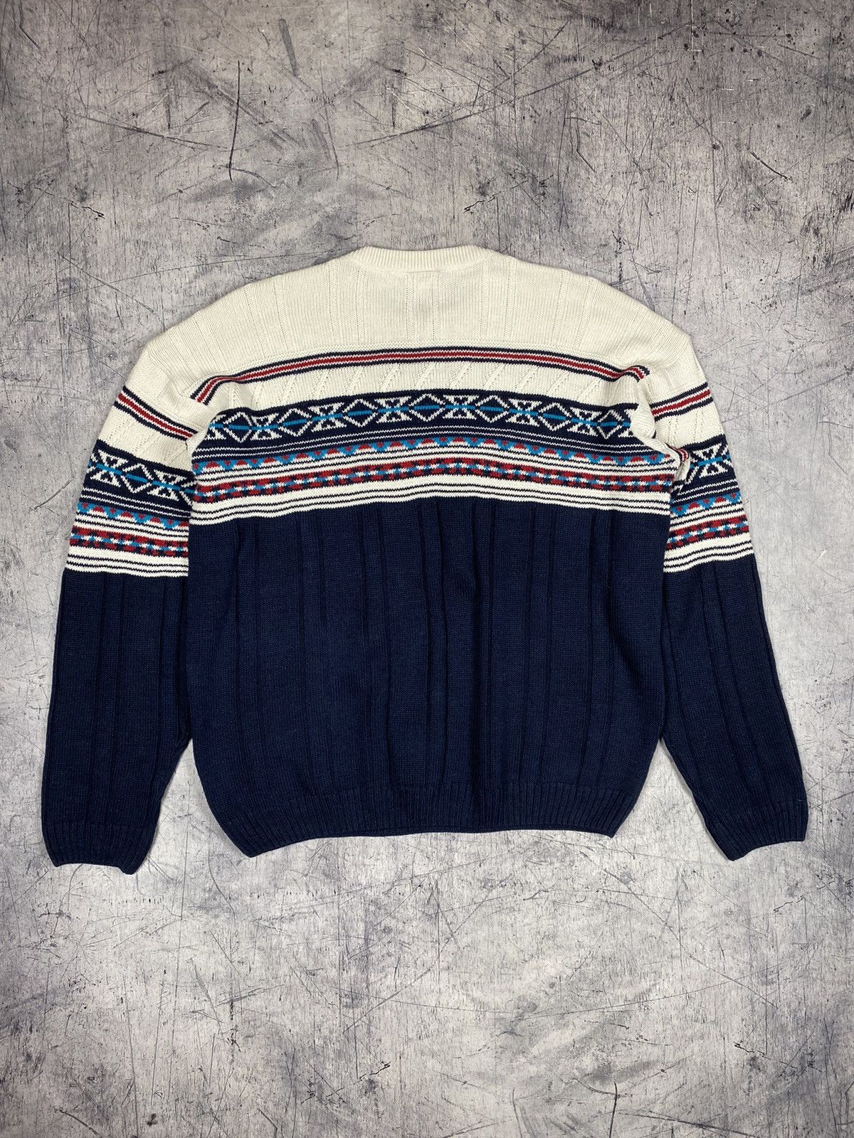 Designer × Lacoste × Vintage Vintage 90s Lacoste Designer Knitted Sweater Size US L / EU 52-54 / 3 - 8 Thumbnail