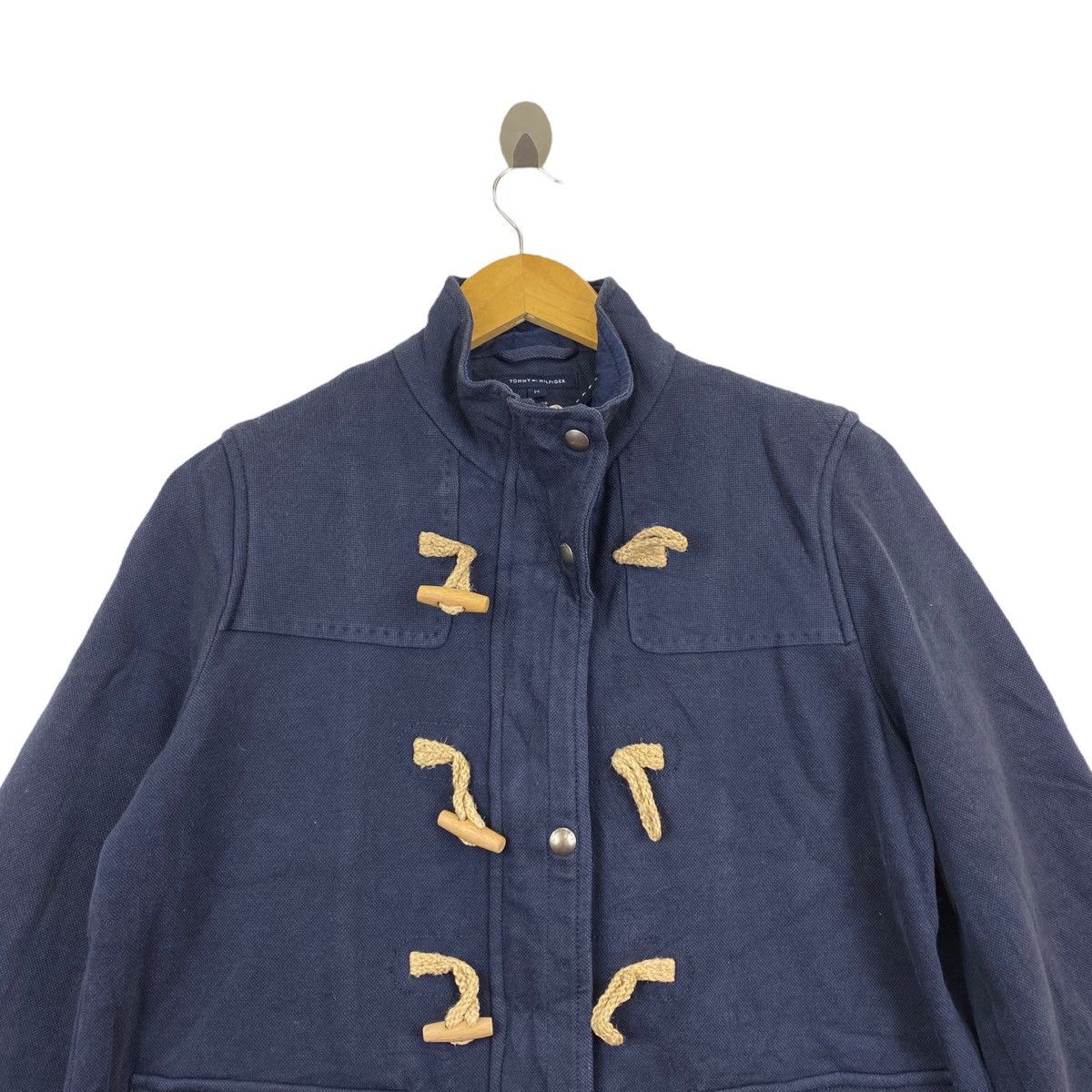 Tommy Hilfiger × Vintage Vintage TOMMY HILFIGER Navy Duffle Coat Size US M / EU 48-50 / 2 - 2 Thumbnail