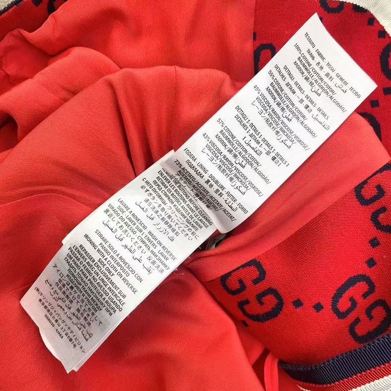 Gucci Gucci Red double G full-print color-blocked cardigan coat Size XS / US 0-2 / IT 36-38 - 5 Thumbnail