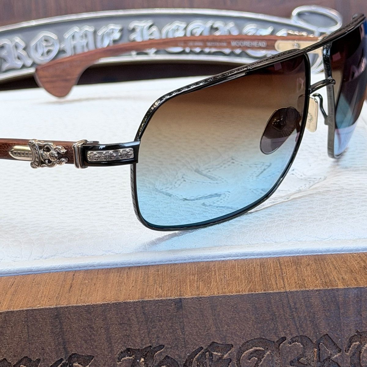 Chrome Hearts Chrome Hearts MOOREHEAD 1/1 Sunglasses Size ONE SIZE - 7 Thumbnail
