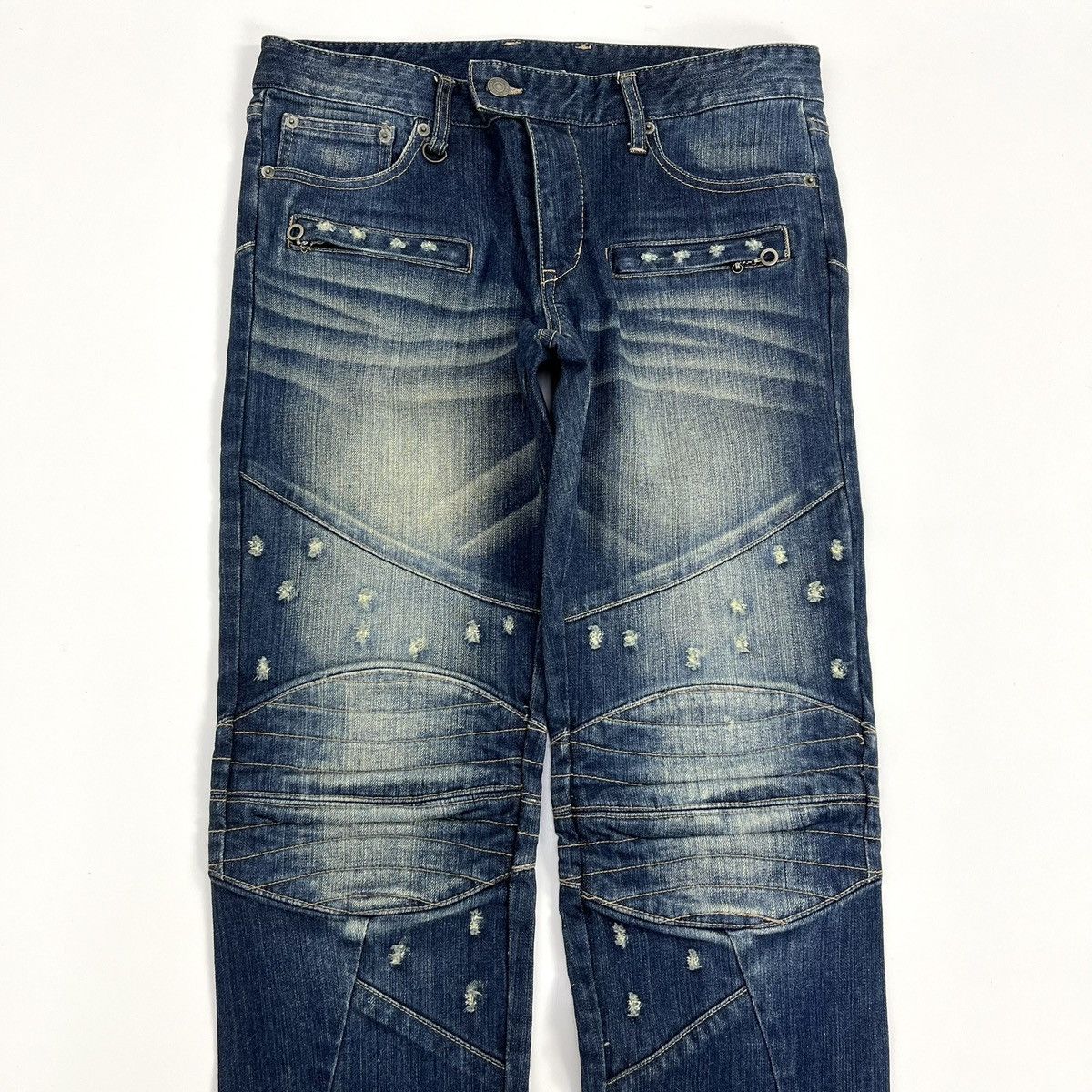 PPFM 2000s PPFM Distressed Ifsixwasnine LGB Style Bikers Jeans Size US 32 / EU 48 - 5 Thumbnail