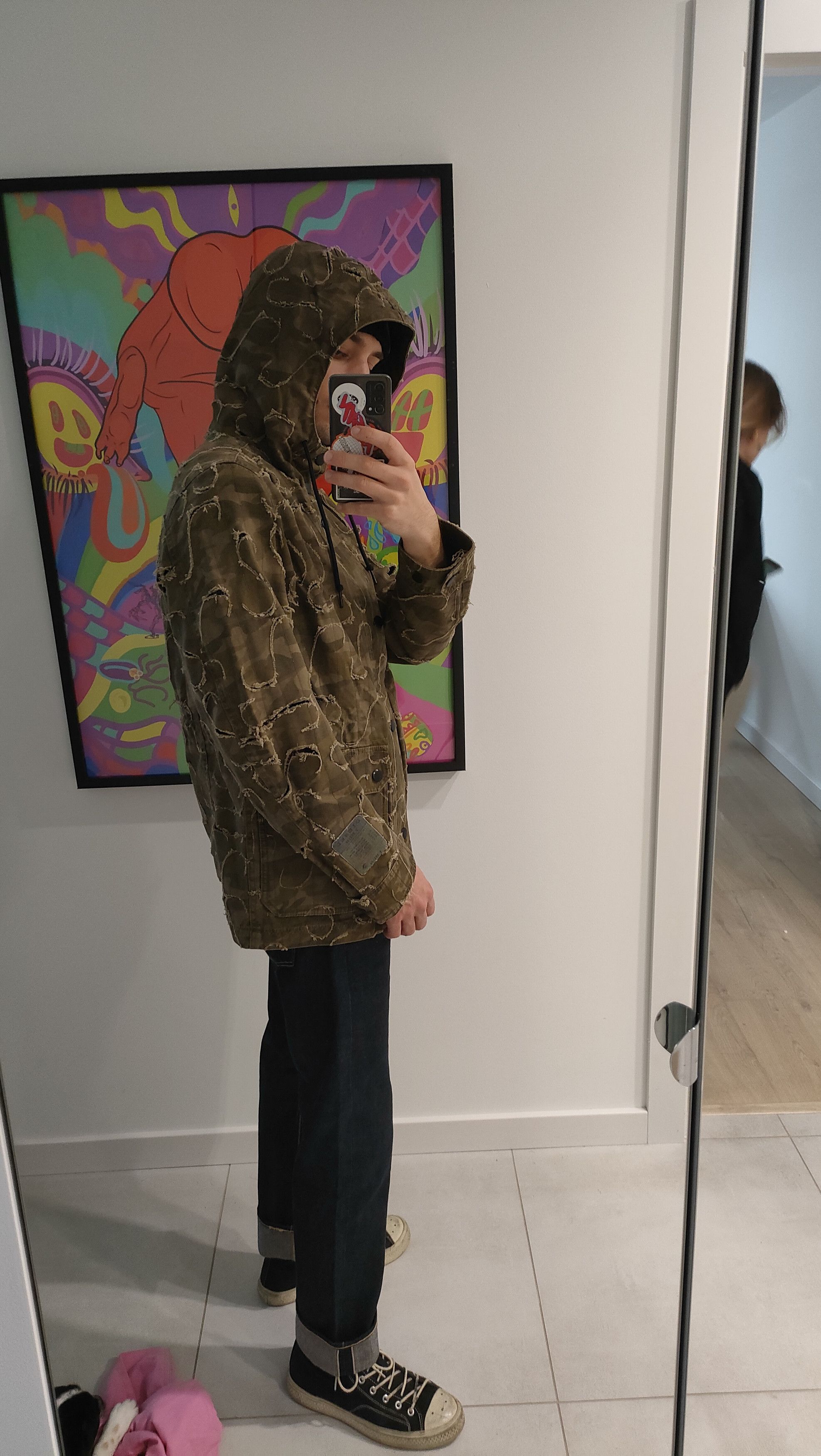 Diesel Diesel 'J-Laser' Laser Cut Camo Hooded Jacket (2010) Size US M / EU 48-50 / 2 - 7 Thumbnail