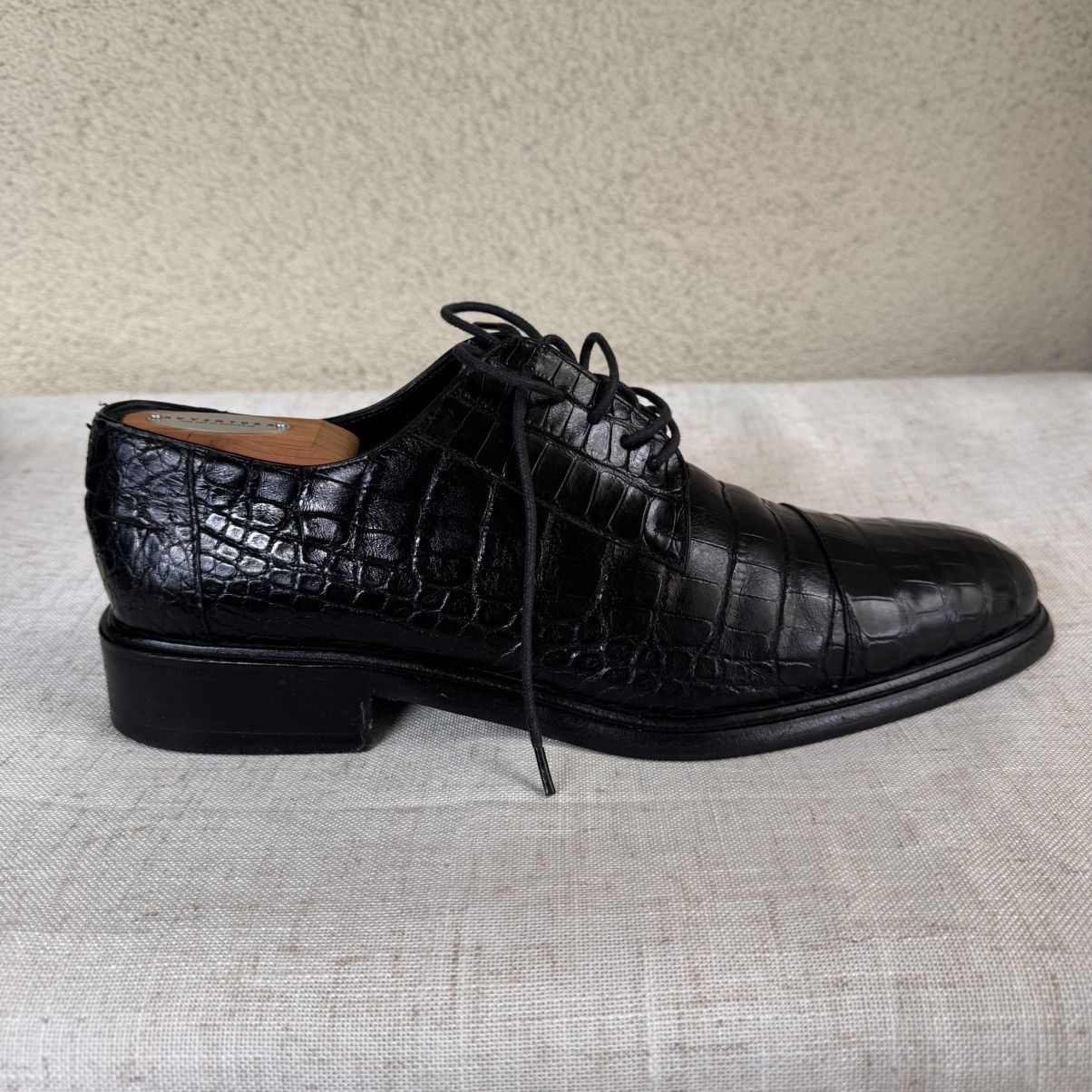 Gucci GUCCI Crocodile Lace Up Oxford-Men's 10.5 US-M to Wide-BLAck Size US 10.5 / EU 43-44 - 5 Thumbnail