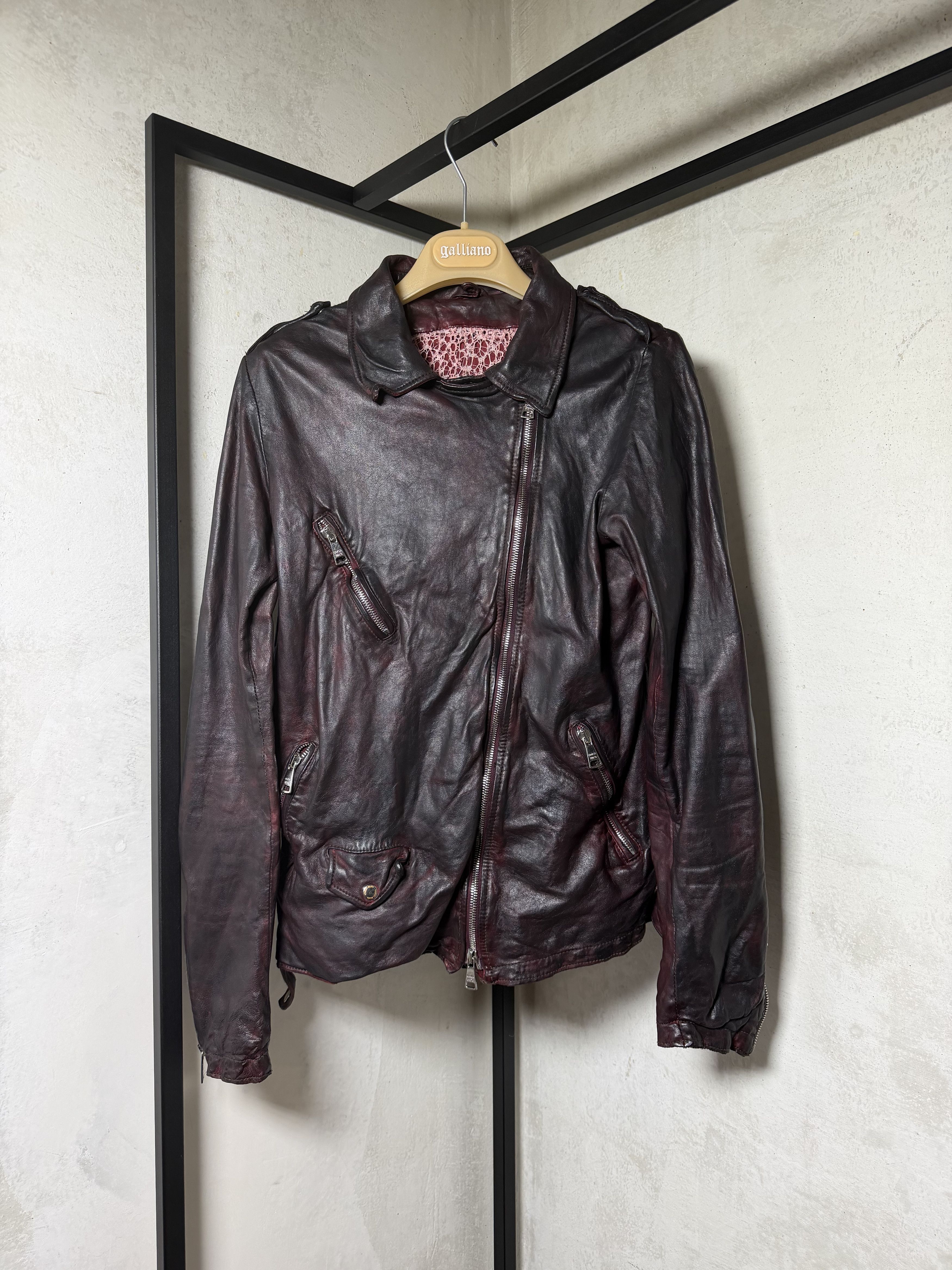 Giorgio Brato Giorgio Brato Sheep Skin Leather Biker Jacket Size M / US 6-8 / IT 42-44 - 1 Thumbnail