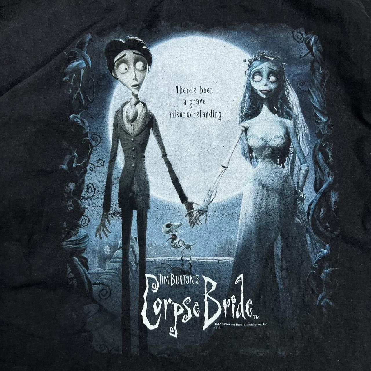 Vintage CORPSE BRIDE TIM BURTONS WARNER BROS MOVIE PROMO LONGSLEEVE Size US M / EU 48-50 / 2 - 5 Thumbnail