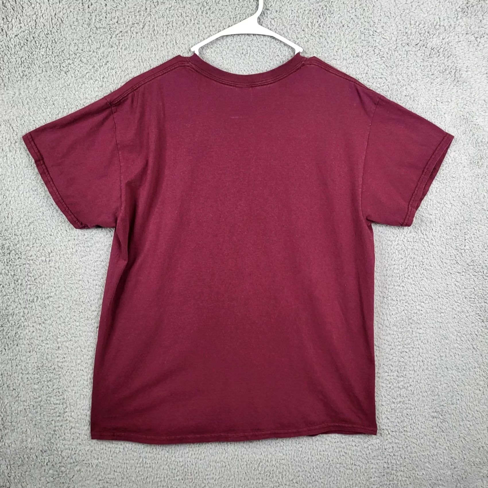 Gildan Gildan Heavy Cotton T-Shirt Mens Size L Red Short Sleeve Crew Neck Cotton Jersey Logo Regular Fit ??? Size US L / EU 52-54 / 3 - 4 Thumbnail