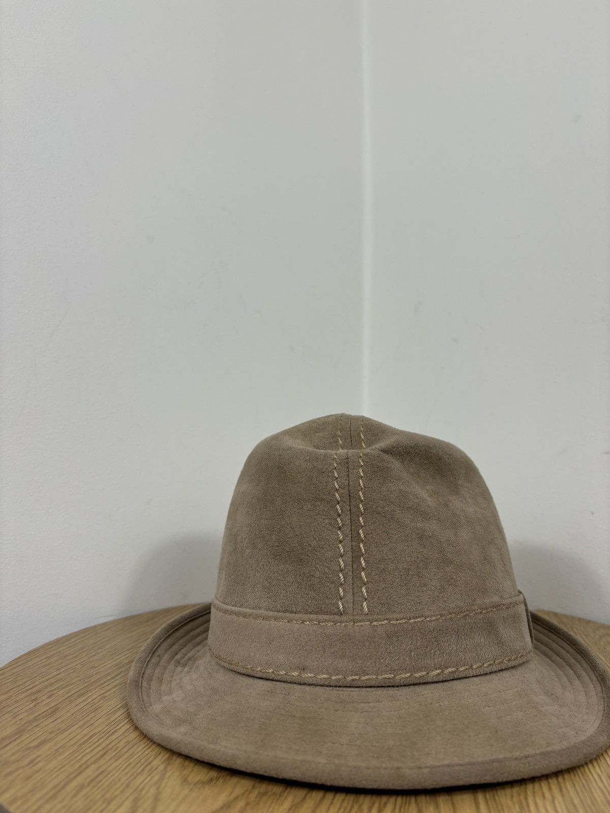 Vintage Vintage Mayser Hat Exclusive Alcantara Suede Safari Style Size ONE SIZE - 3 Thumbnail