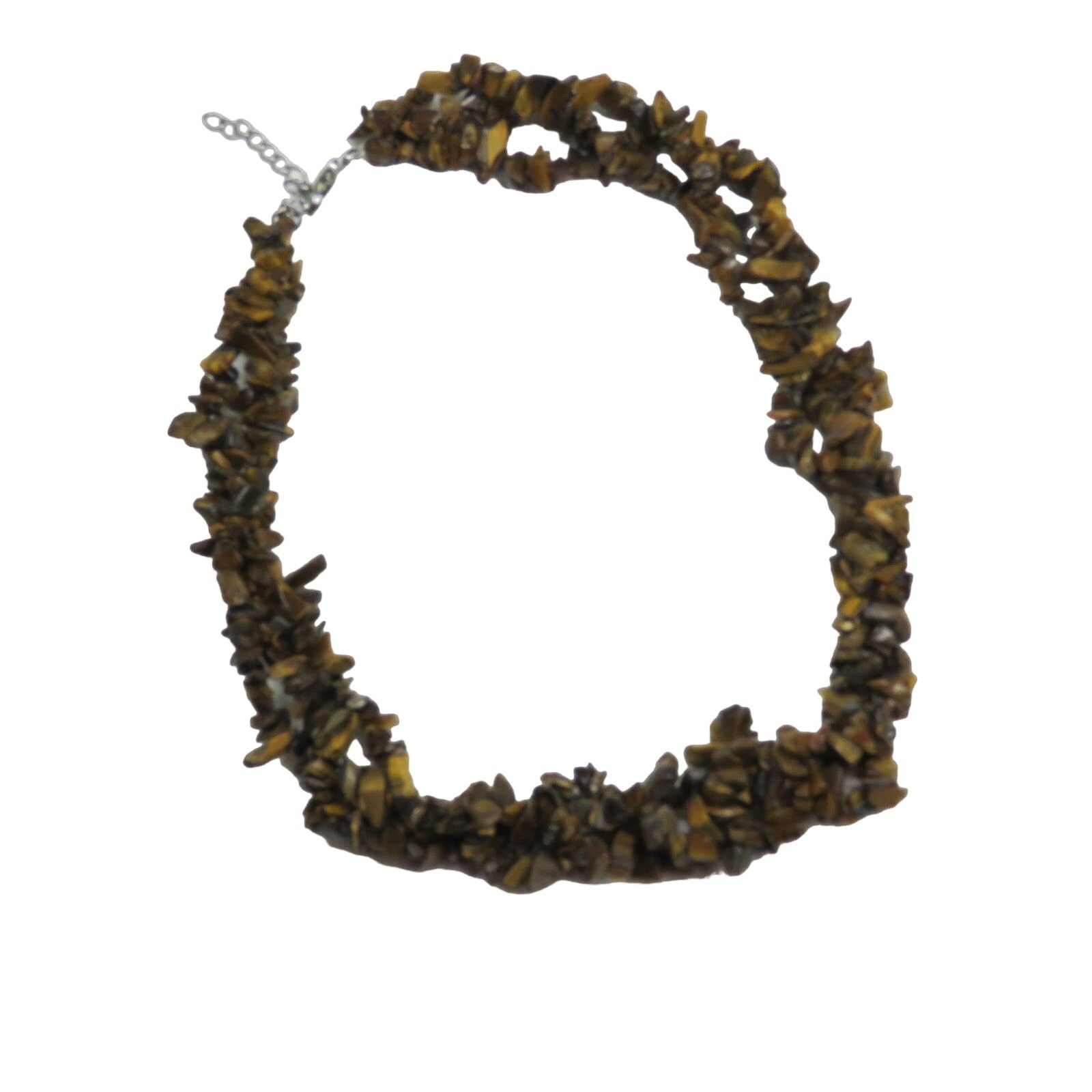 Vintage 1990s Vintage Tiger's Eye Stone Chunky Necklace Size ONE SIZE - 3 Thumbnail
