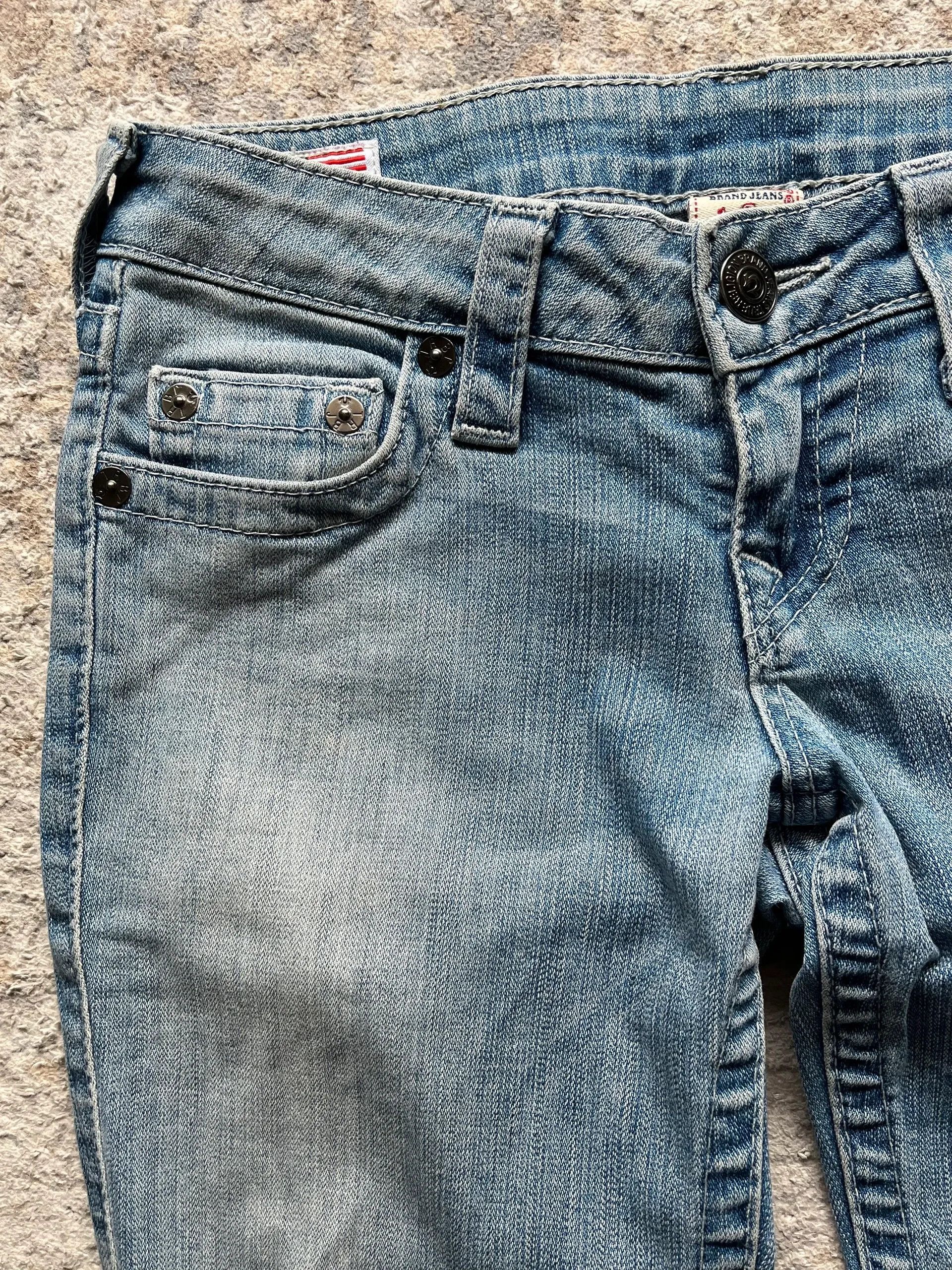 True Religion True Religion Made in USA Slim Fit Jeans Denim Sz W 26 Size 26" / US 2 / IT 38 - 11 Thumbnail