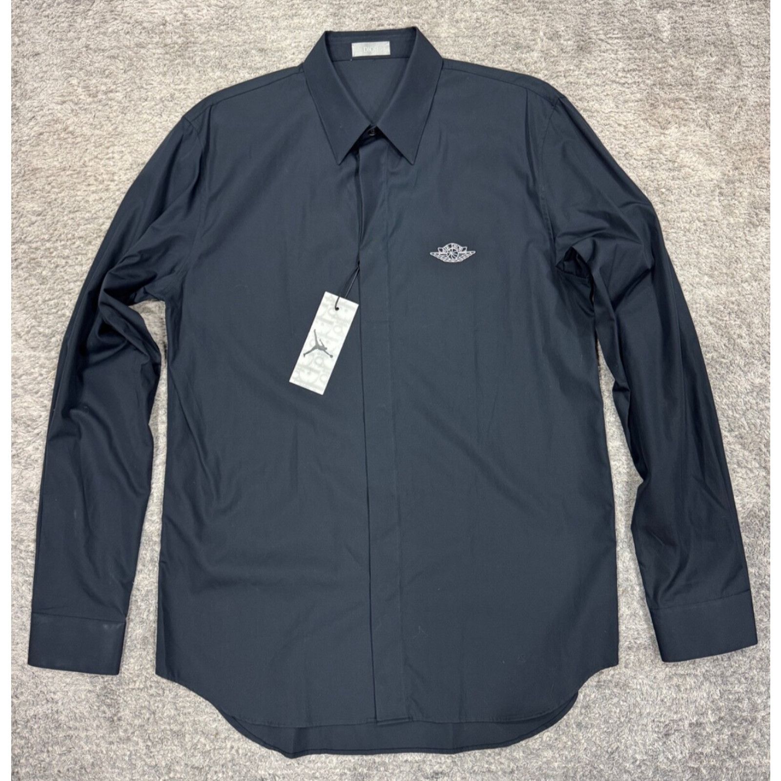 Dior Air Dior Jordan Wing Basketball Blue Logo Long Sleeve Button Size US XXS / EU 40 - 2 Thumbnail