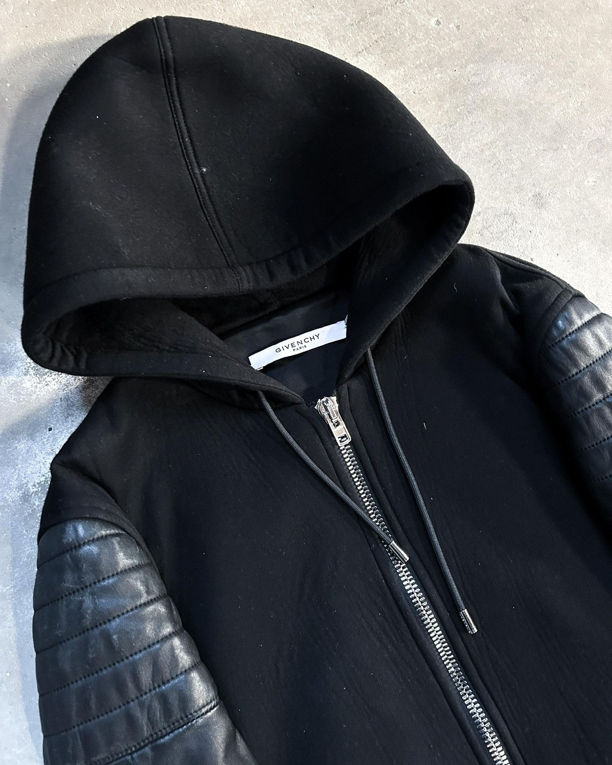 Givenchy F/W16 LAMBSKIN/VISCOSE BIKER ZIP UP Size US XS / EU 42 / 0 - 5 Thumbnail