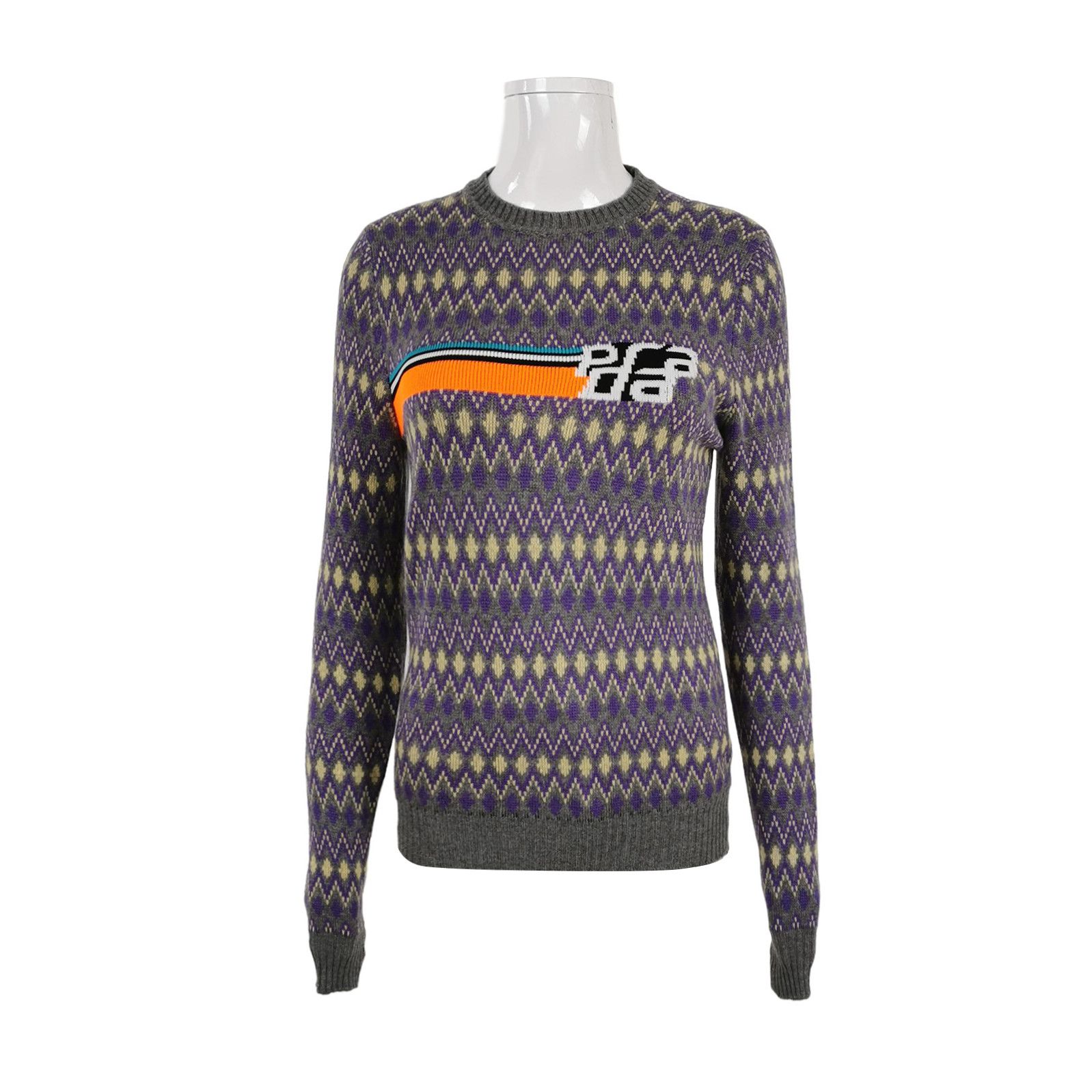 Prada Prada Colorblock Wool Cashmere Blend Sweater - dmc Size M / US 6-8 / IT 42-44 - 1 Thumbnail