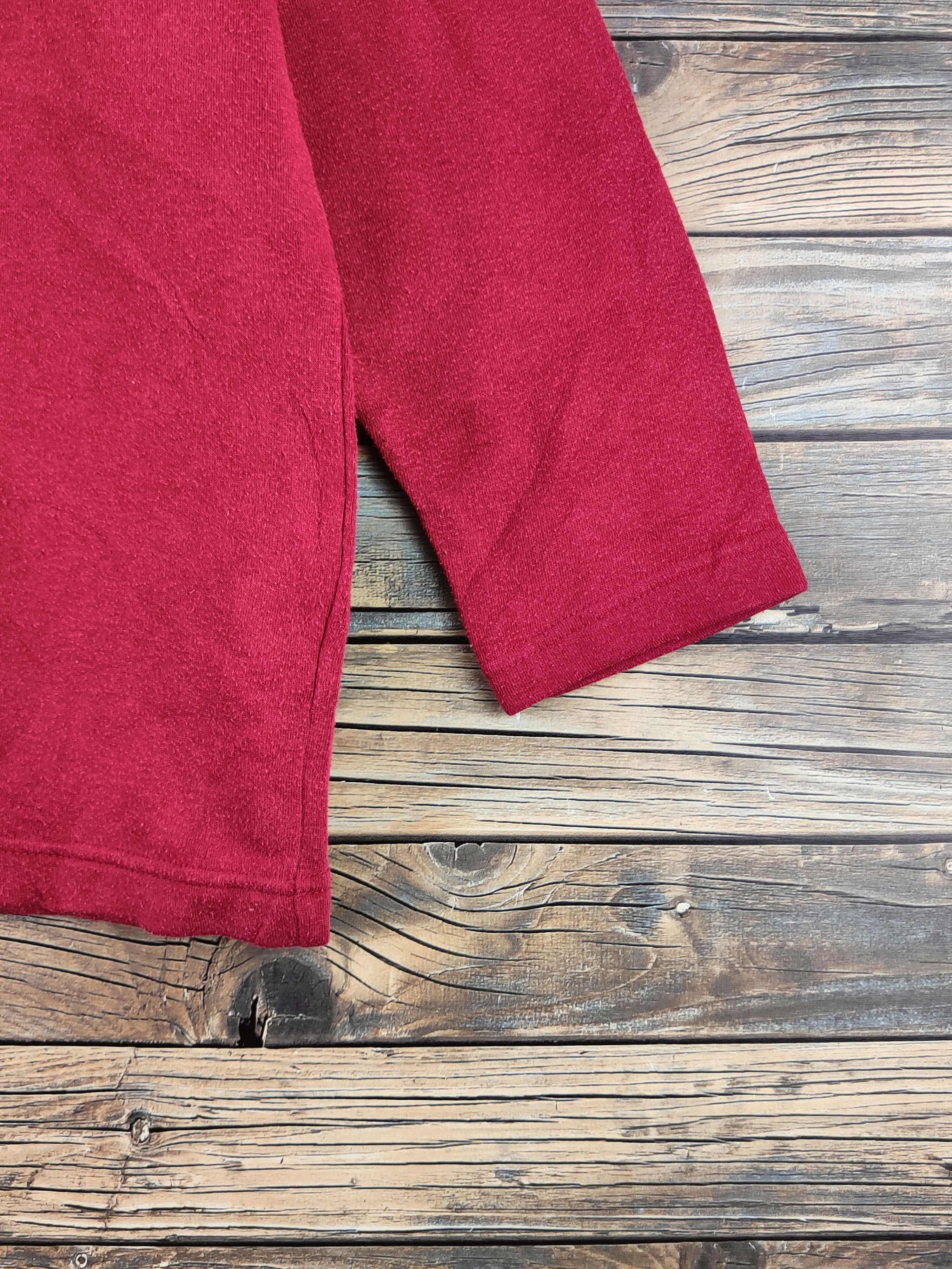 Japanese Brand Vintage Faded Polo Red Sweatshirts Size US M / EU 48-50 / 2 - 6 Thumbnail