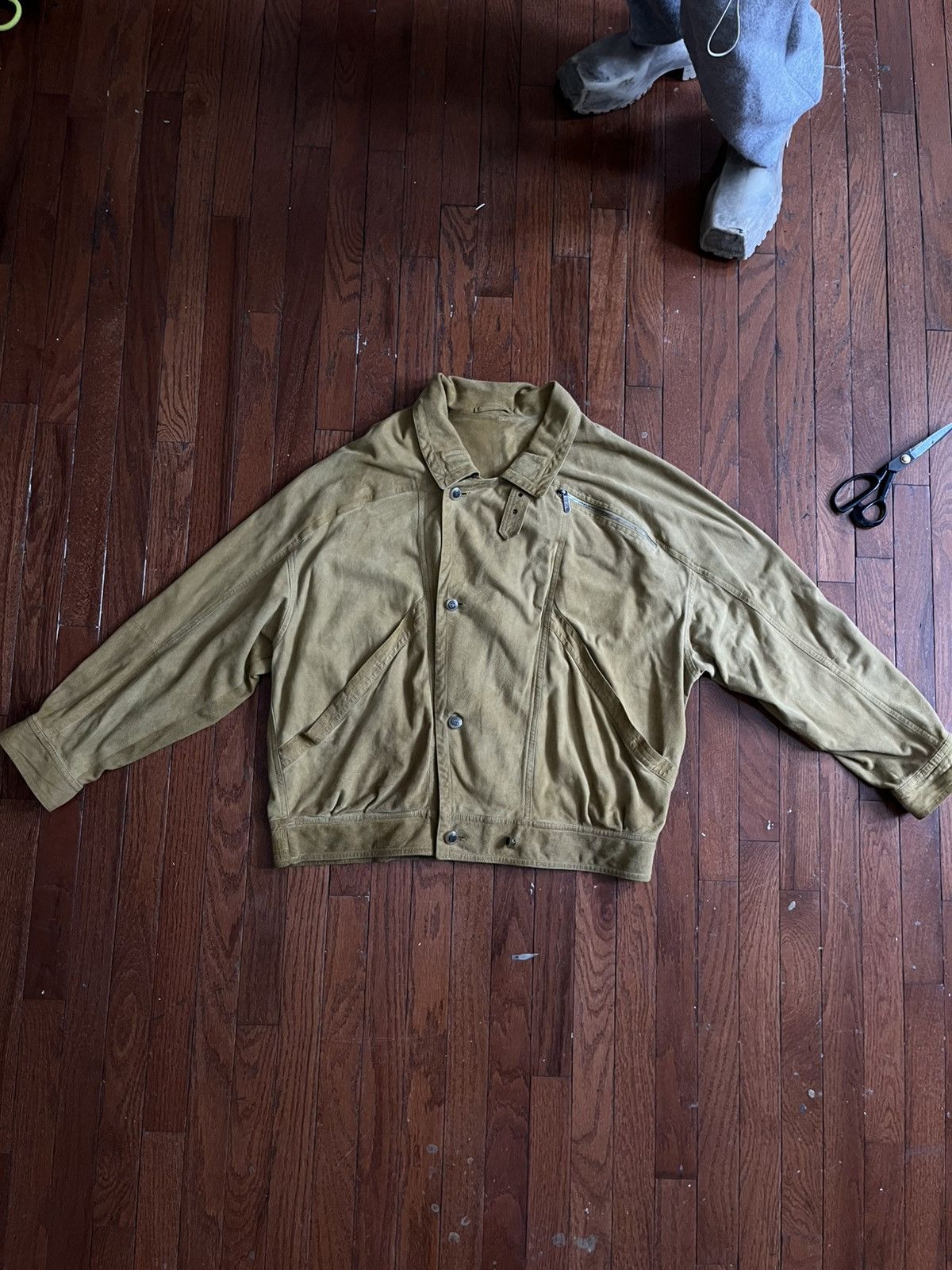 Vintage Turmeric yellow French bomber jacket Size US M / EU 48-50 / 2 - 1 Thumbnail