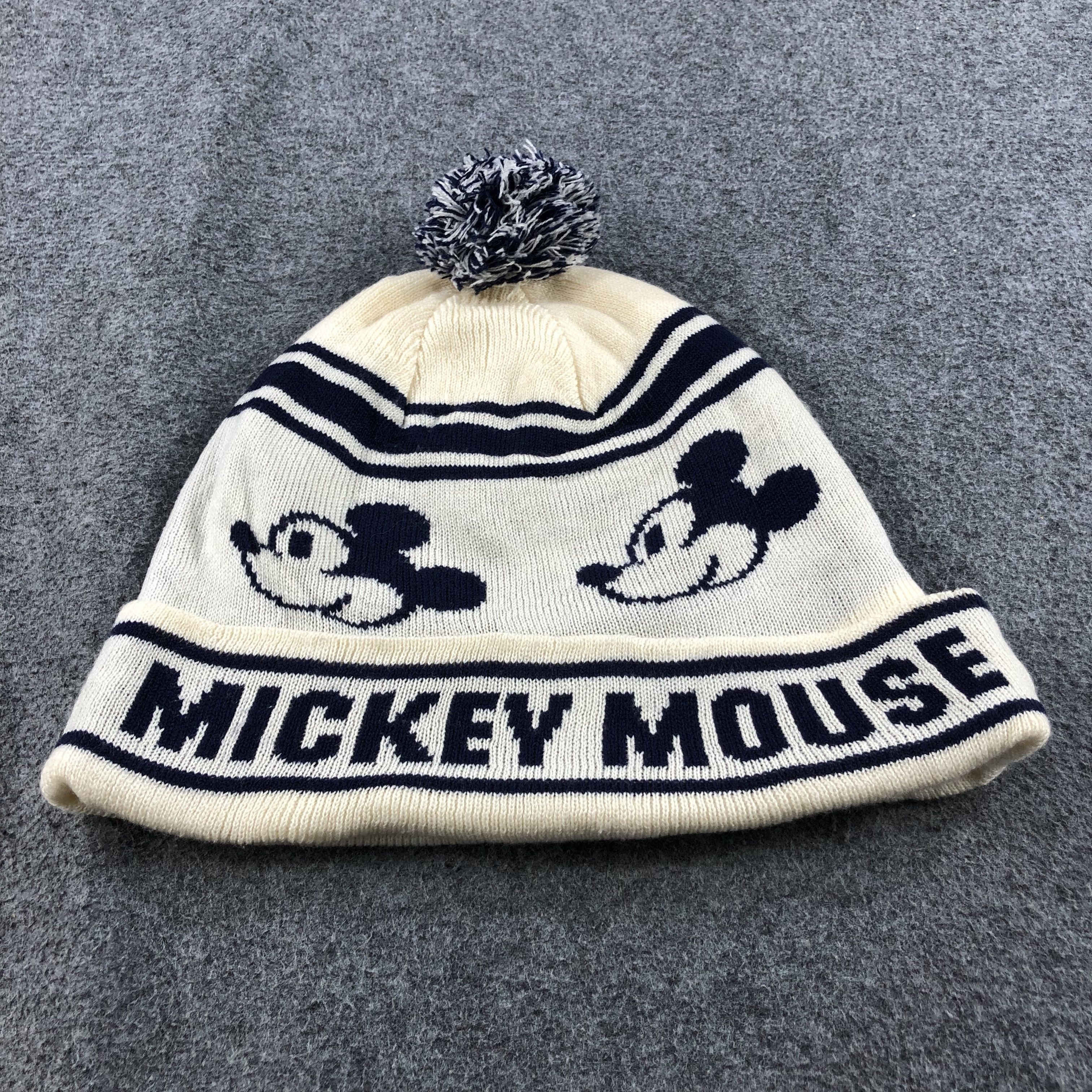 Mickey Mouse Mickey Mouse Bobble Slouchy Beanie Snowcap Snow Hat B332 Size ONE SIZE - 4 Thumbnail