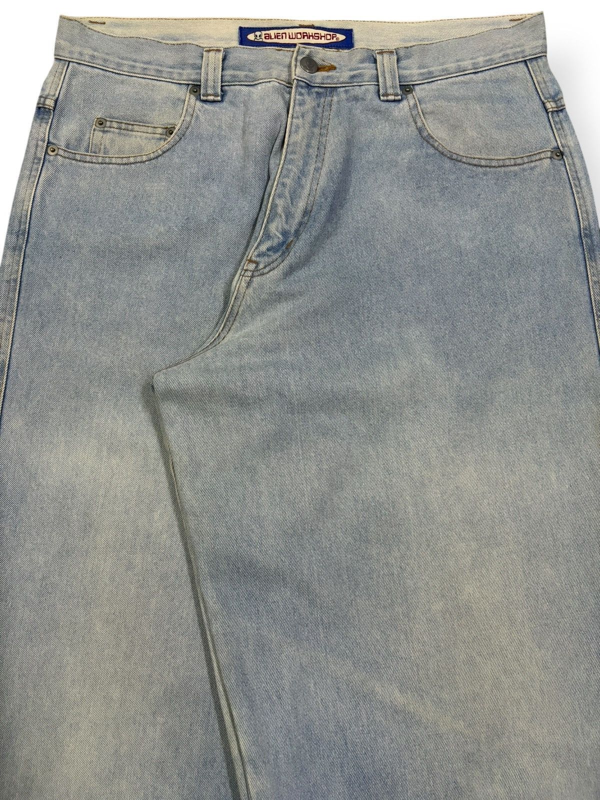 Alien Workshop Vintage 90s Alien Workshop Embroidered Logo Baggy Jeans Size US 34 / EU 50 - 3 Thumbnail
