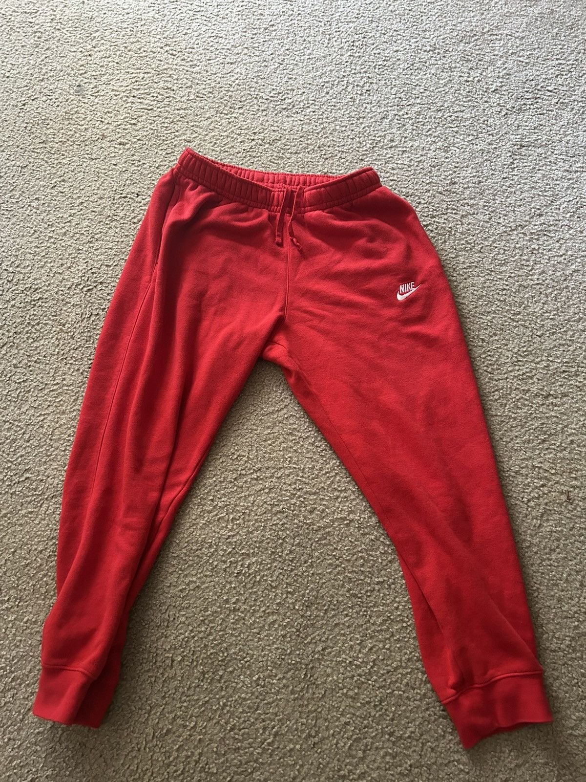 Nike × Vintage Nike Red Joggers Size US 28 / EU 44 - 1 Thumbnail