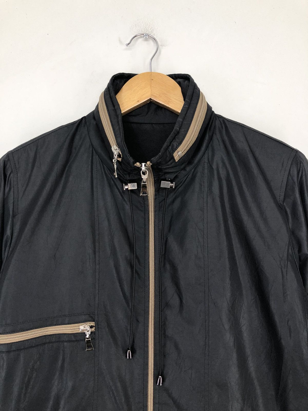 Japanese Brand Vintage Sun Rose Long Jacket Zipper Design Size US L / EU 52-54 / 3 - 7 Thumbnail
