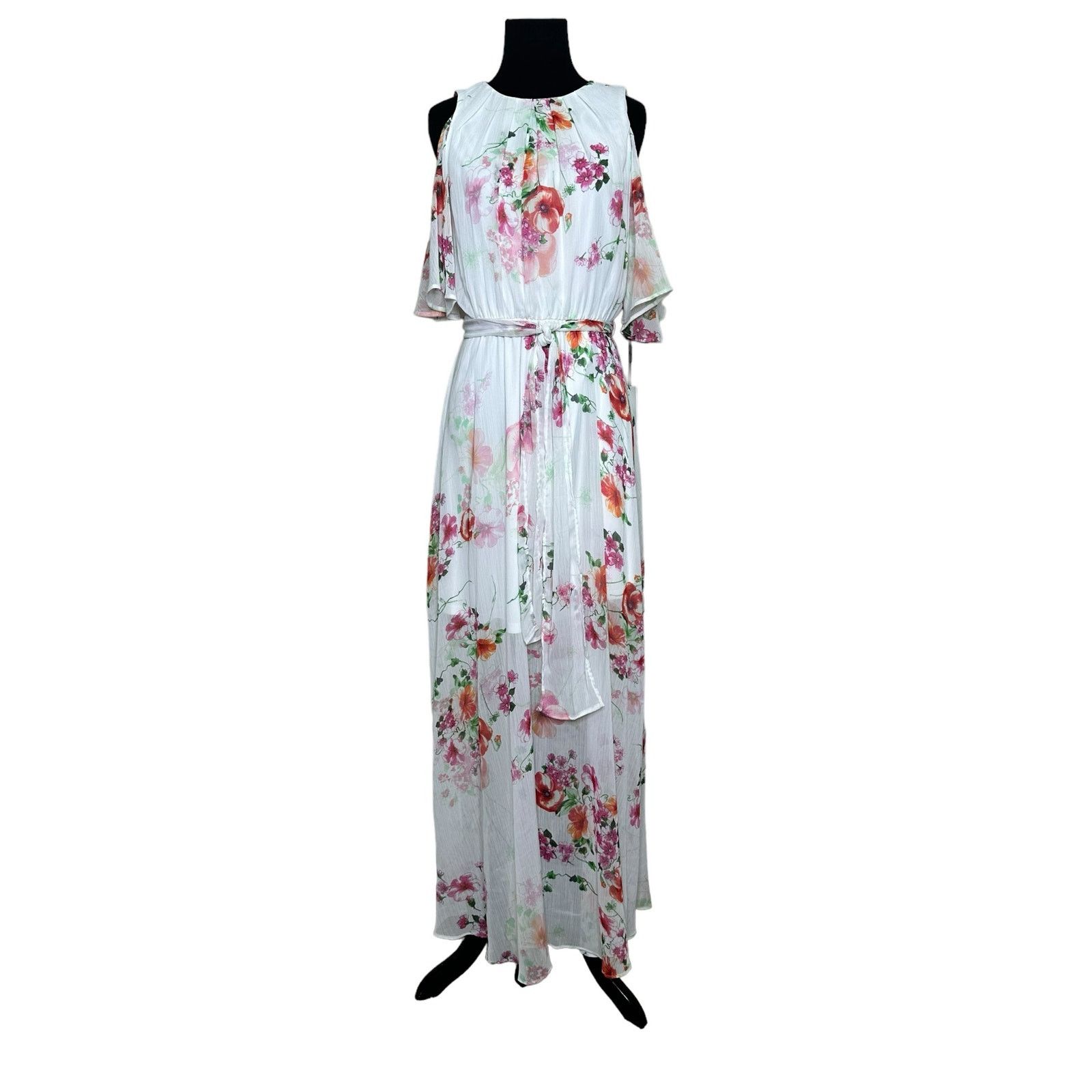 Calvin Klein Calvin Klein floral print cold shoulder maxi dress size 4 Size S / US 4 / IT 40 - 20 Thumbnail