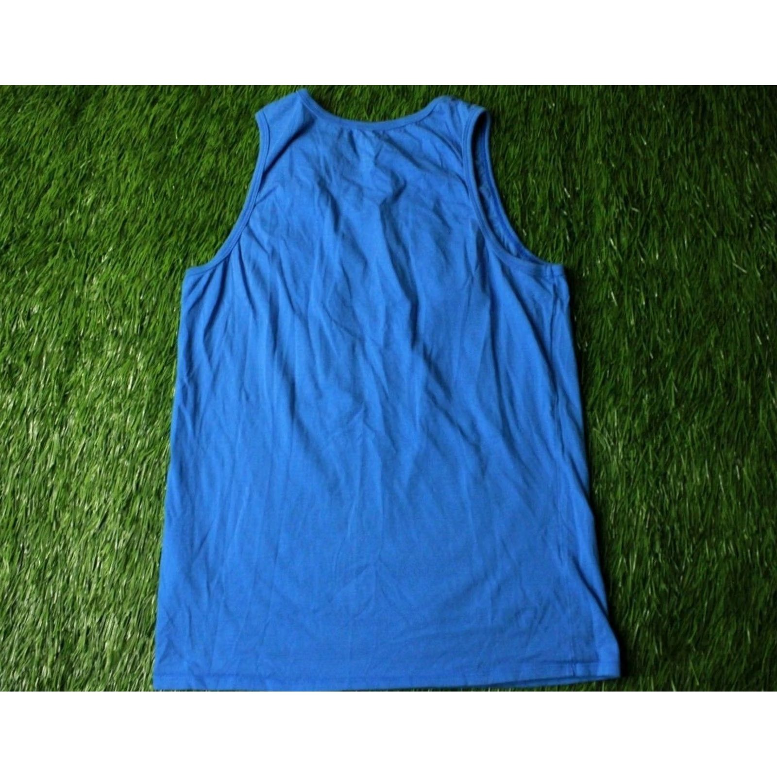 Nike NIKE T-Shirt Men Casual Sleeveless Vest 2016 Blue M Medium Slim Solid Logo 100% Cotton jersey Vintage No Size US M / EU 48-50 / 2 - 7 Thumbnail