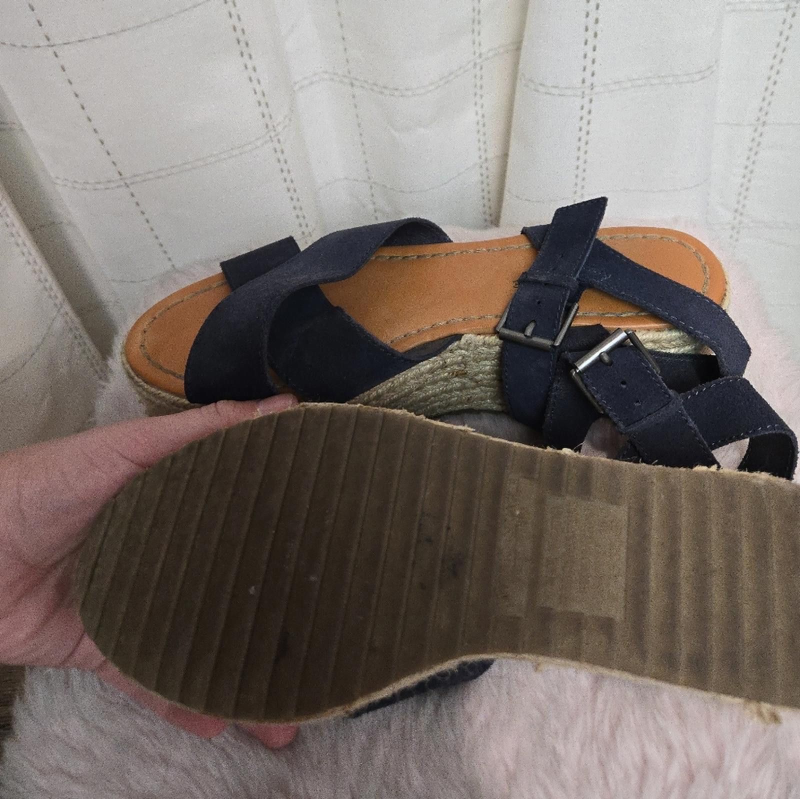 American Eagle Outfitters American Eagle Platform Strappy Espadrilles Size US 7 / IT 37 - 4 Thumbnail
