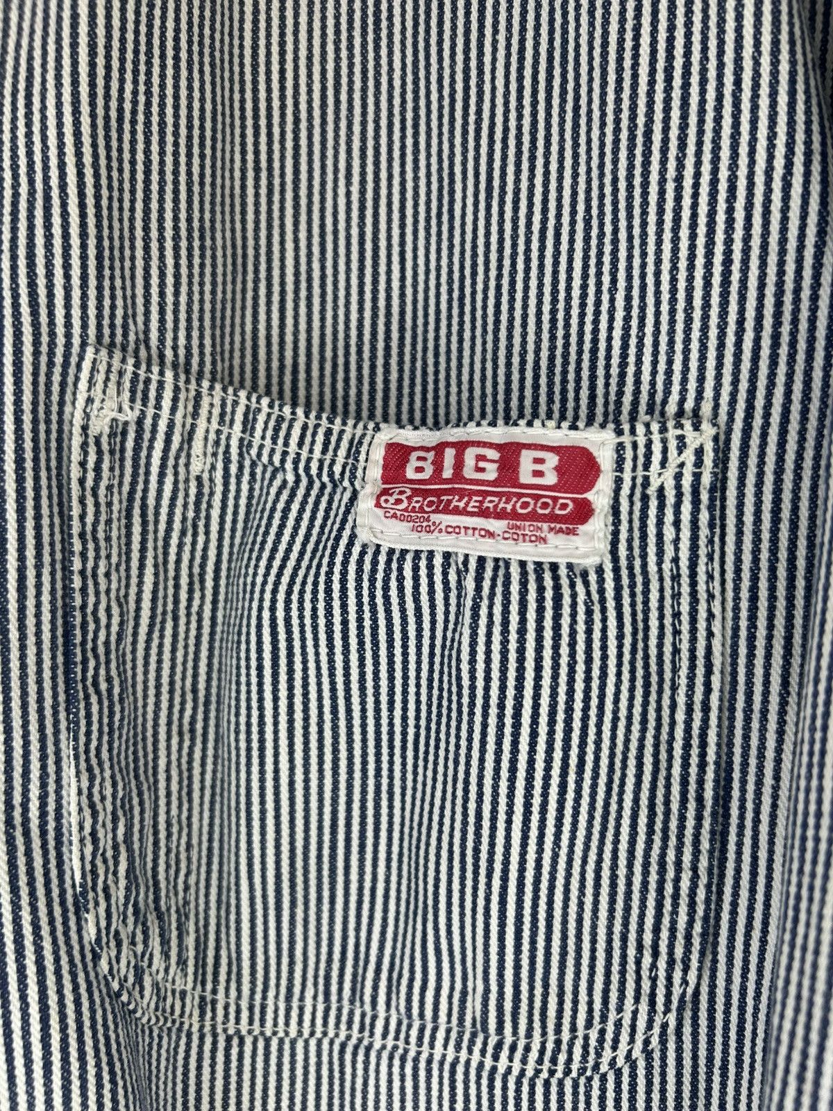 Vintage Vintage 60s Big B Brotherhood Hickory Striped Chore Jacket Size US L / EU 52-54 / 3 - 5 Thumbnail