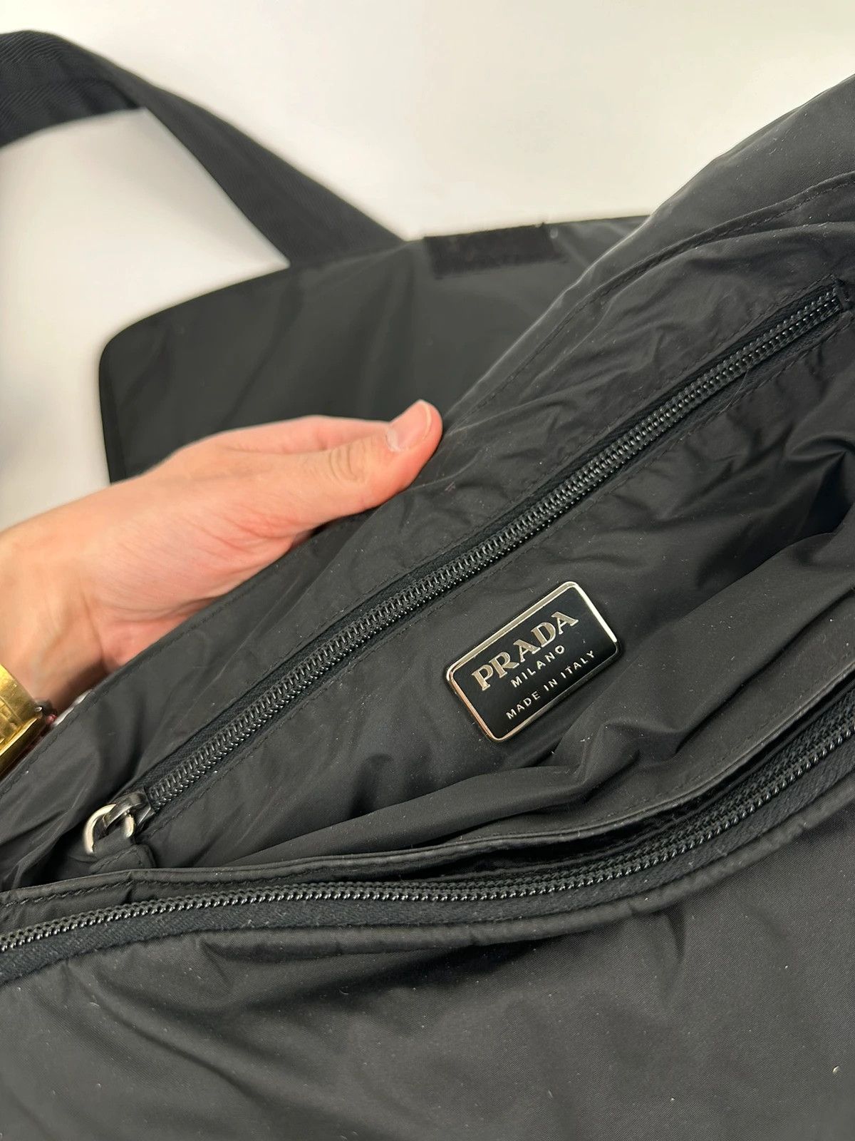 Prada Prada Sport FW1999 Fur Nylon Crossbody Bag Slingbag Black Size ONE SIZE - 13 Thumbnail