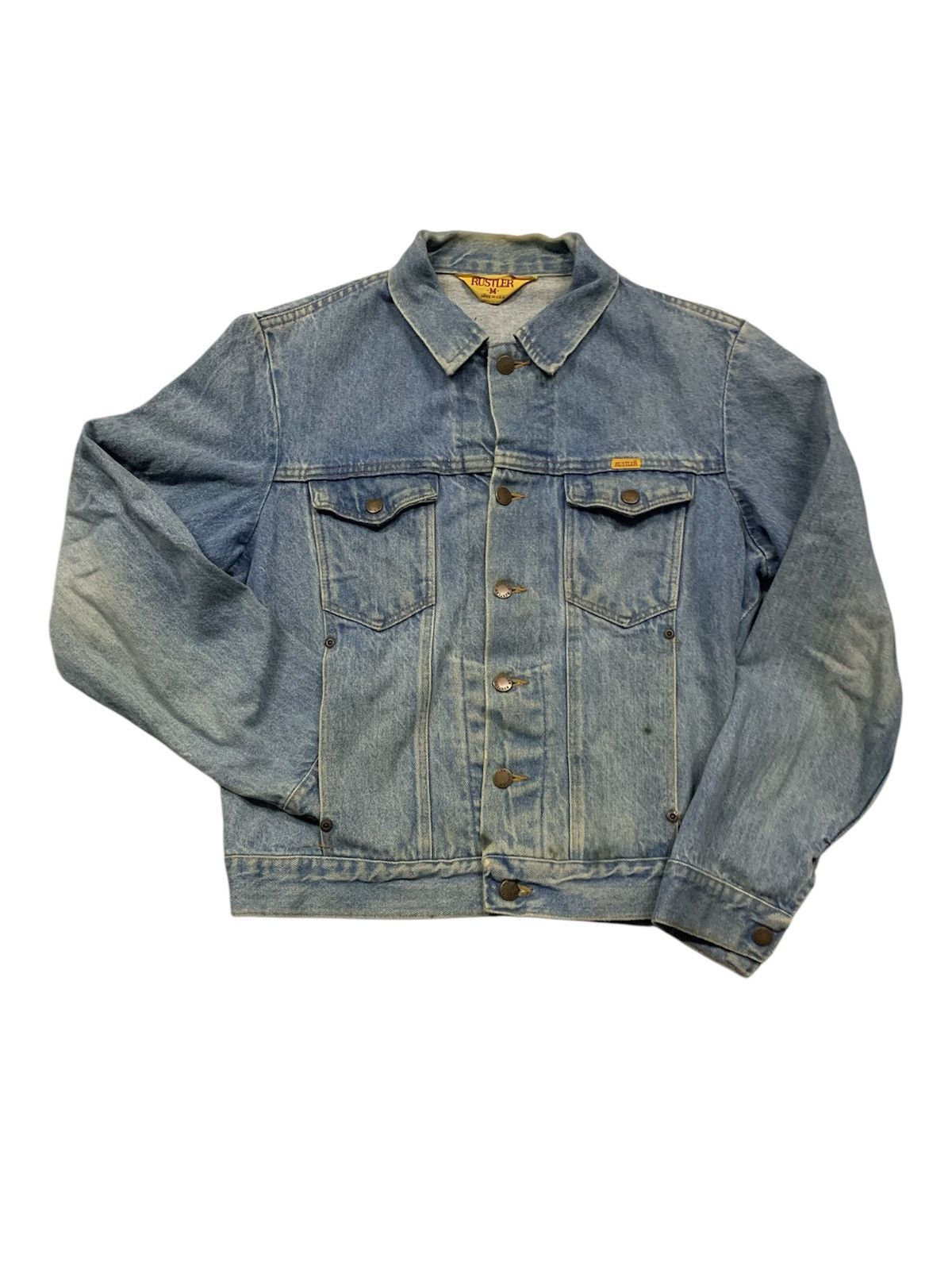 Rustler Vintage 1990s Rustler Denim Jean Jacket Size US M / EU 48-50 / 2 - 1 Thumbnail