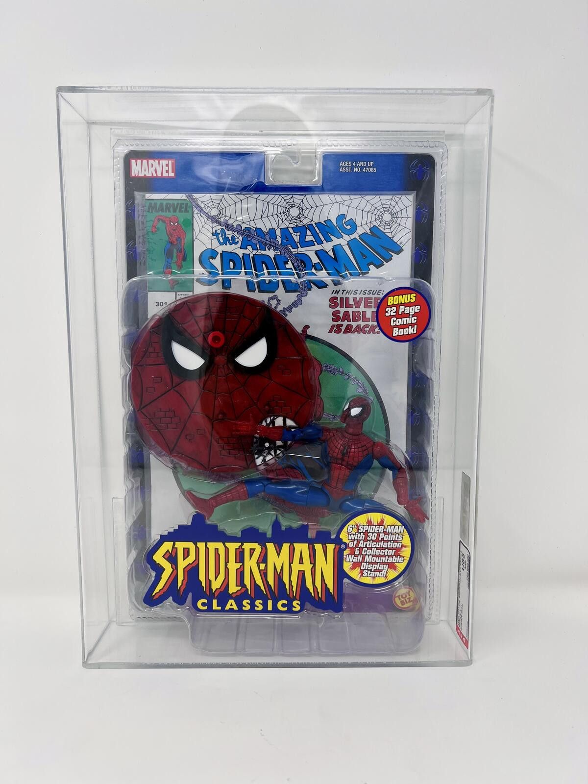 Marvel Comics Spider-Man AFA 85 NM+ 2001 ToyBiz Classics Size ONE SIZE - 1 Thumbnail