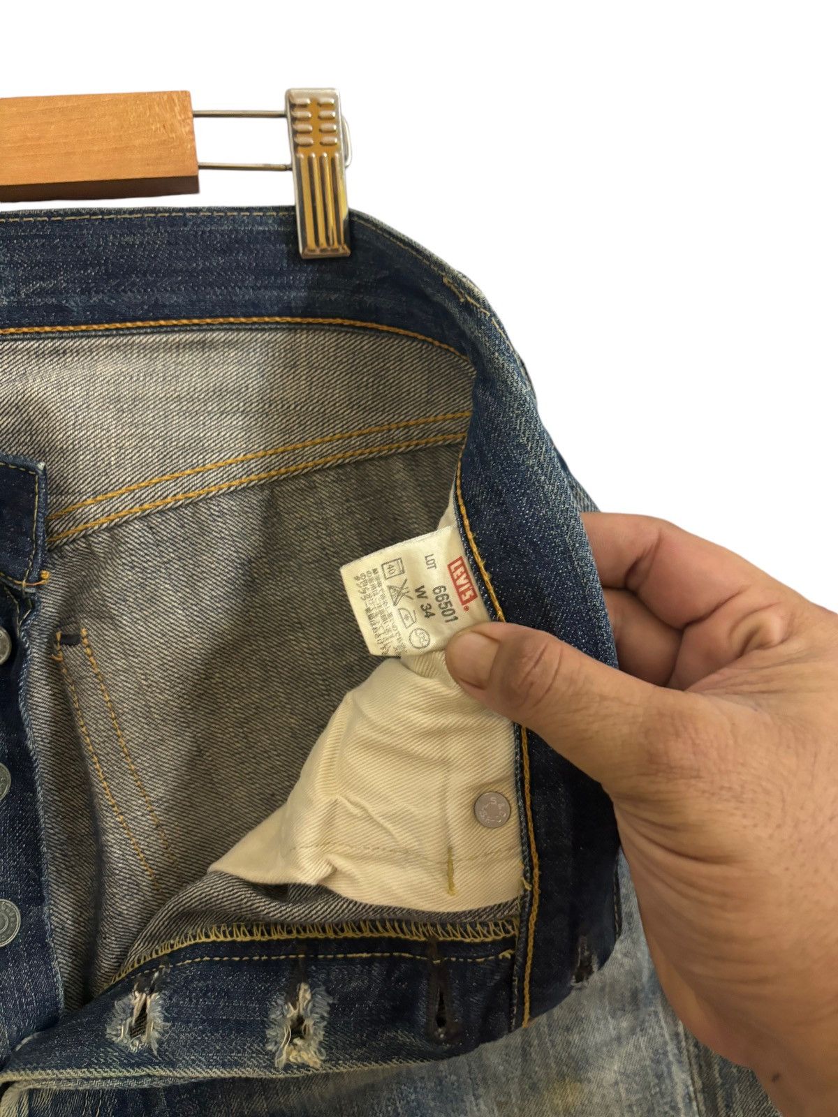 Levi's × Levi's Vintage Clothing LEVI’S BIG E J22 DISTRESSED DENIM Size US 32 / EU 48 - 9 Thumbnail