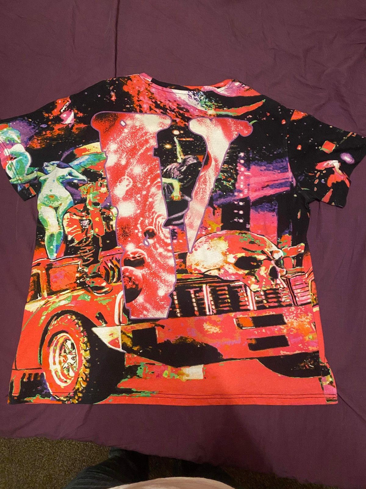 image of Juice World Galaxy Vlone in Pink, Men's (Size Large)