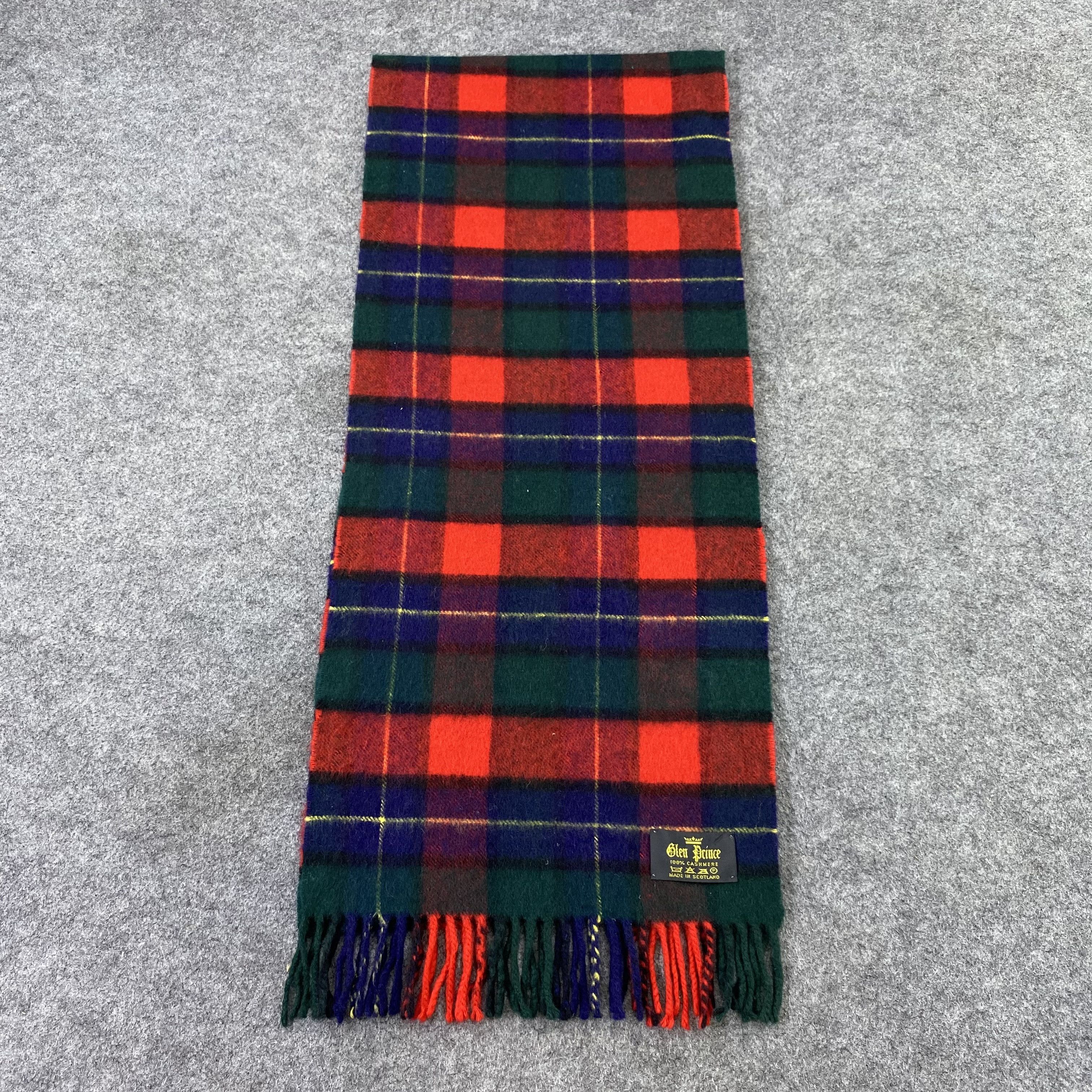 Vintage Glen Prince Cashmere Scarf / Muffler / Neckwear -T1556 Size ONE SIZE - 2 Thumbnail