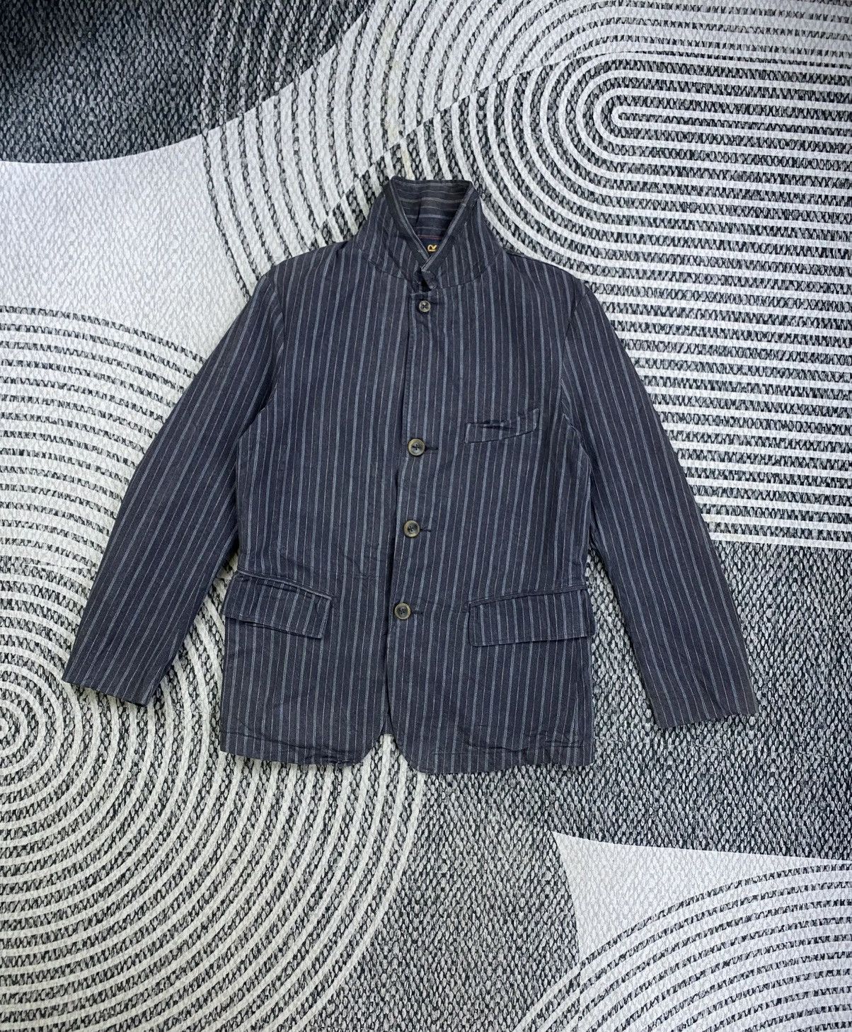 45rpm Vintage 45RPM Double Collar Striped Jacket Size US M / EU 48-50 / 2 - 5 Thumbnail