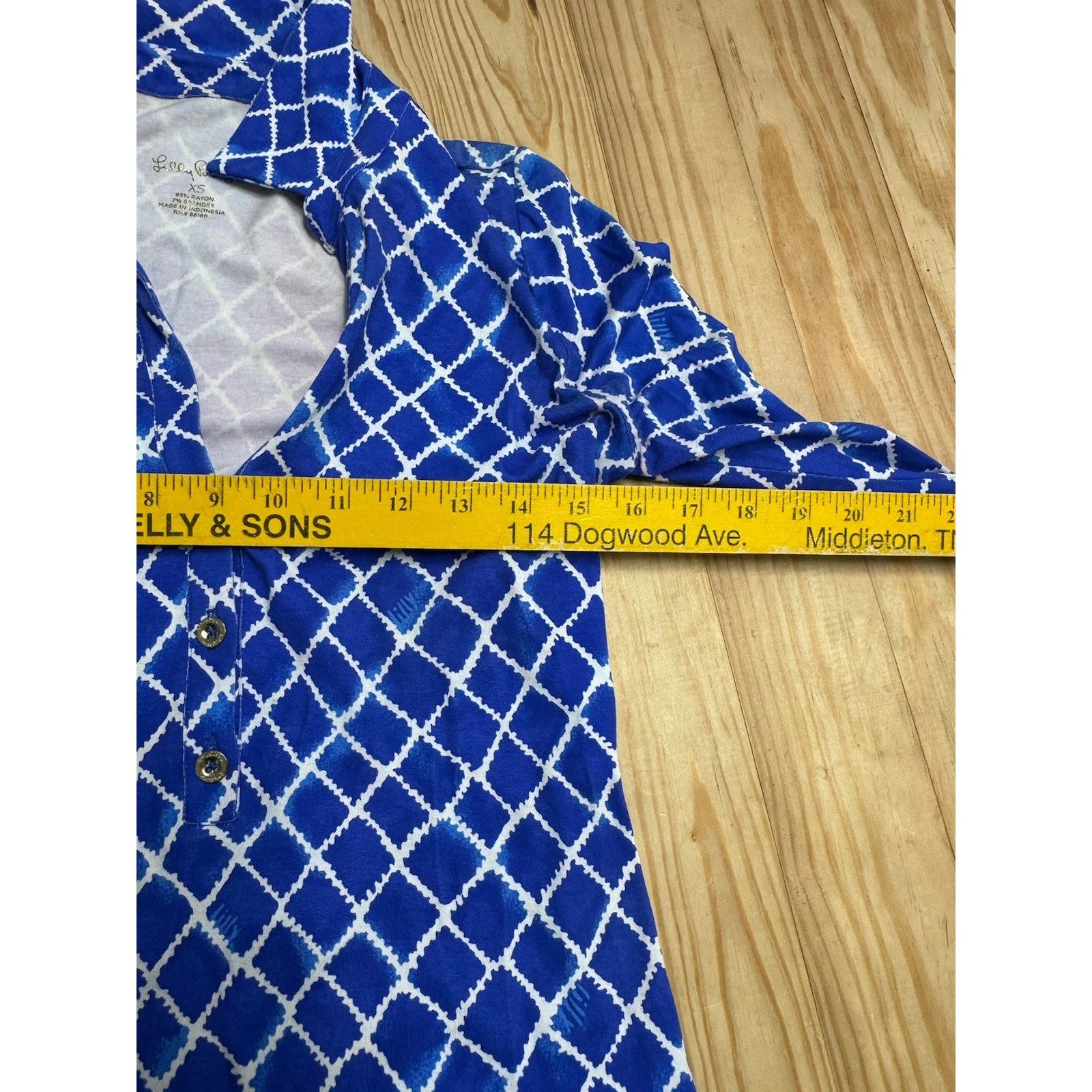 Lilly Pulitzer Lilly Pulitzer UPF 50+ Ansley Polo Dress Blue XS Size XS / US 0-2 / IT 36-38 - 6 Thumbnail