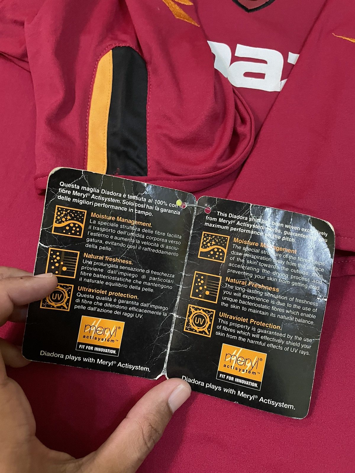 Vintage Super Rare Vintage As Roma 2003/2004 Jersey With Tag Size US XL / EU 56 / 4 - 5 Thumbnail