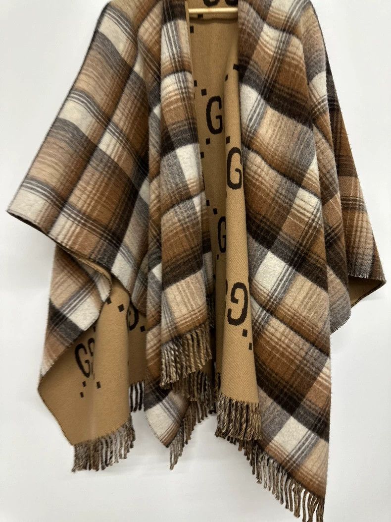 Gucci Gucci Full-print double-sided cloak Size ONE SIZE - 3 Thumbnail